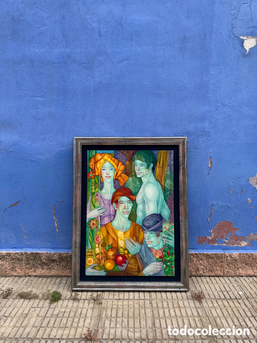 Otros Objetos de Arte: Gabriel Portol&eacute;s - t&eacute;cnica mixta y tempera