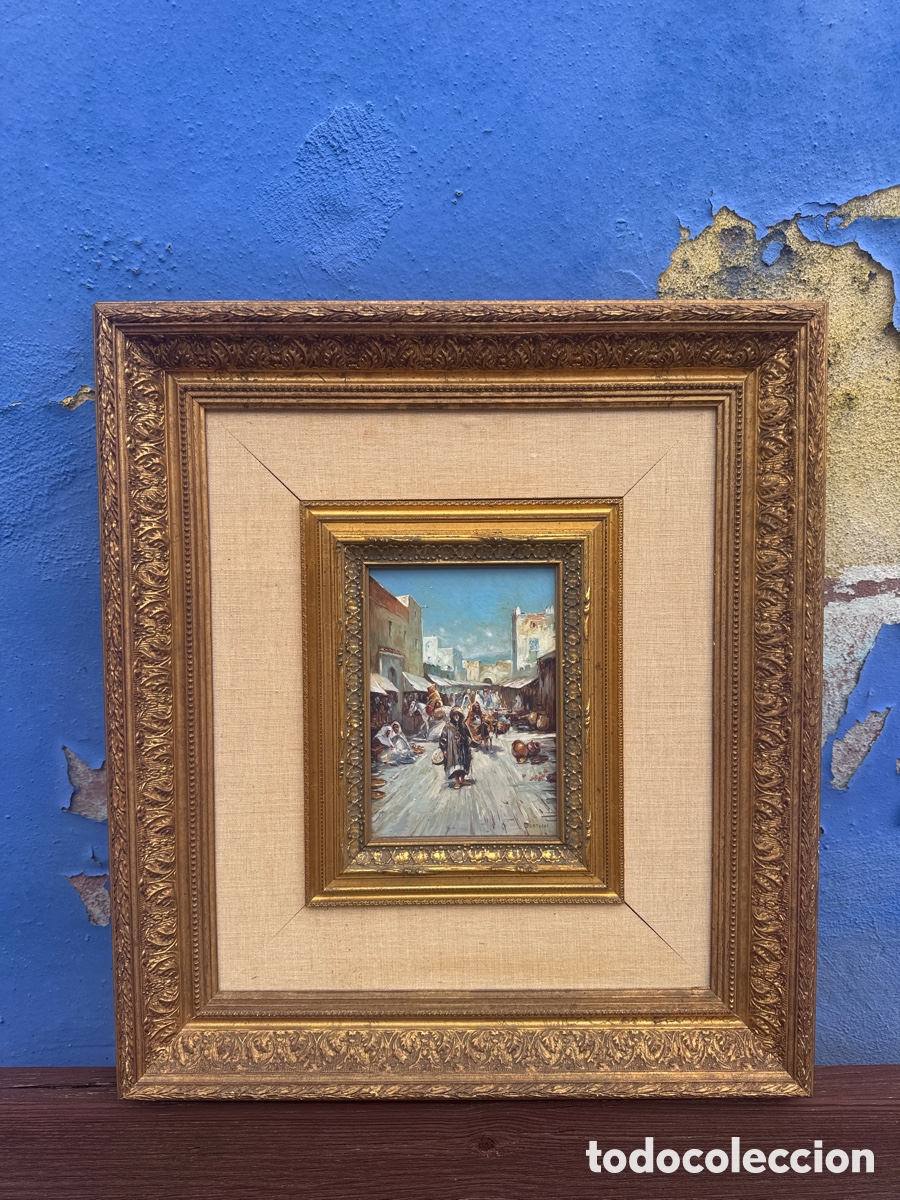 Otros Objetos de Arte: &Oacute;leo sobre cobre - Bertuchi