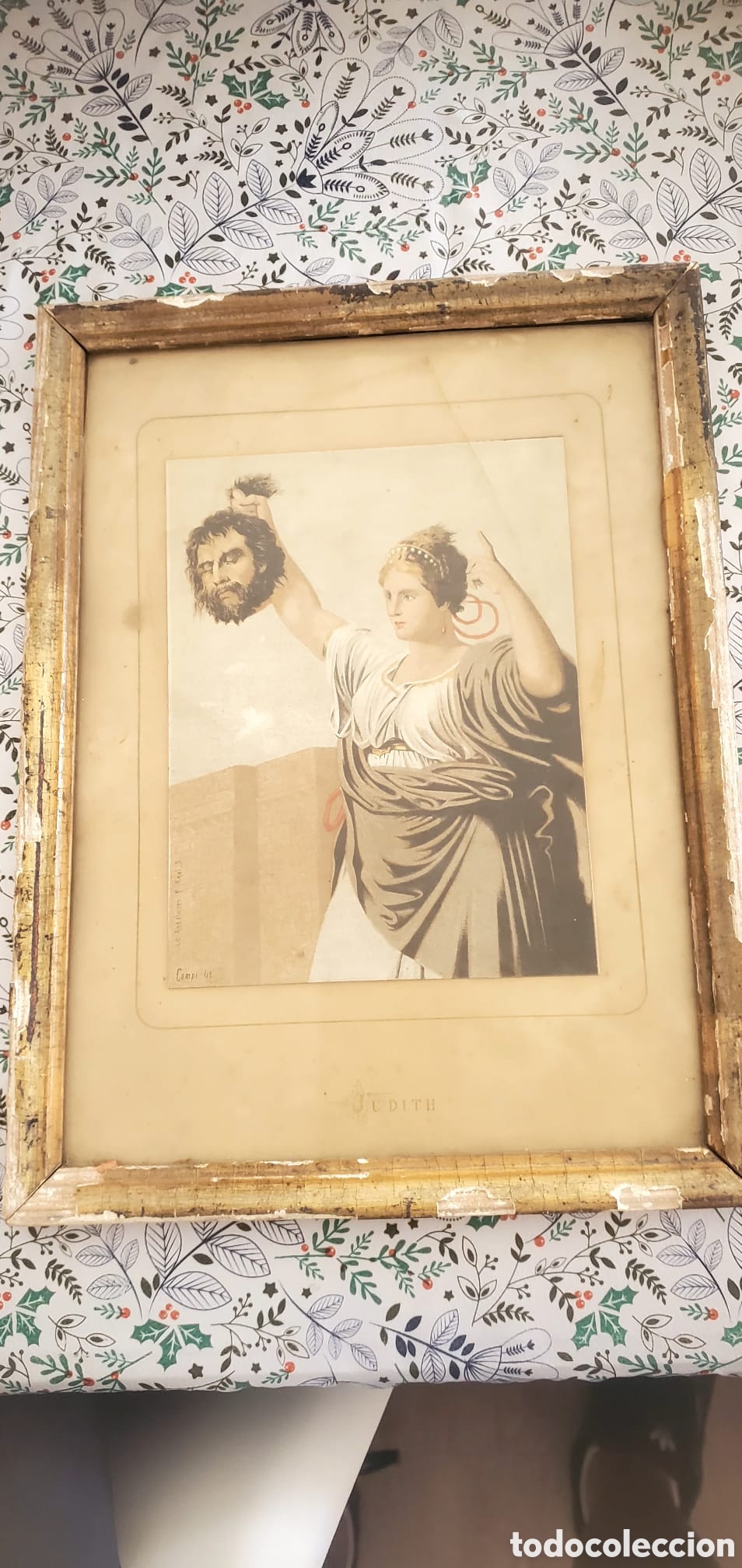 Otros Objetos de Arte: Bonito cuadro antiguo