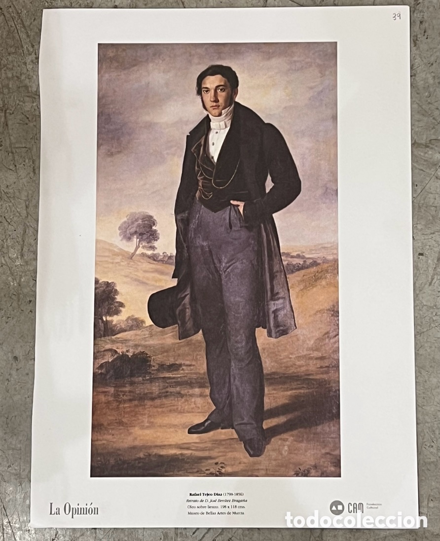 Otros Objetos de Arte: Rafael Tejeo D&iacute;az. &ldquo;Retrato de D. Jos&eacute; Ben&iacute;tez Braga&ntilde;a&rdquo;. CAM. 1995.