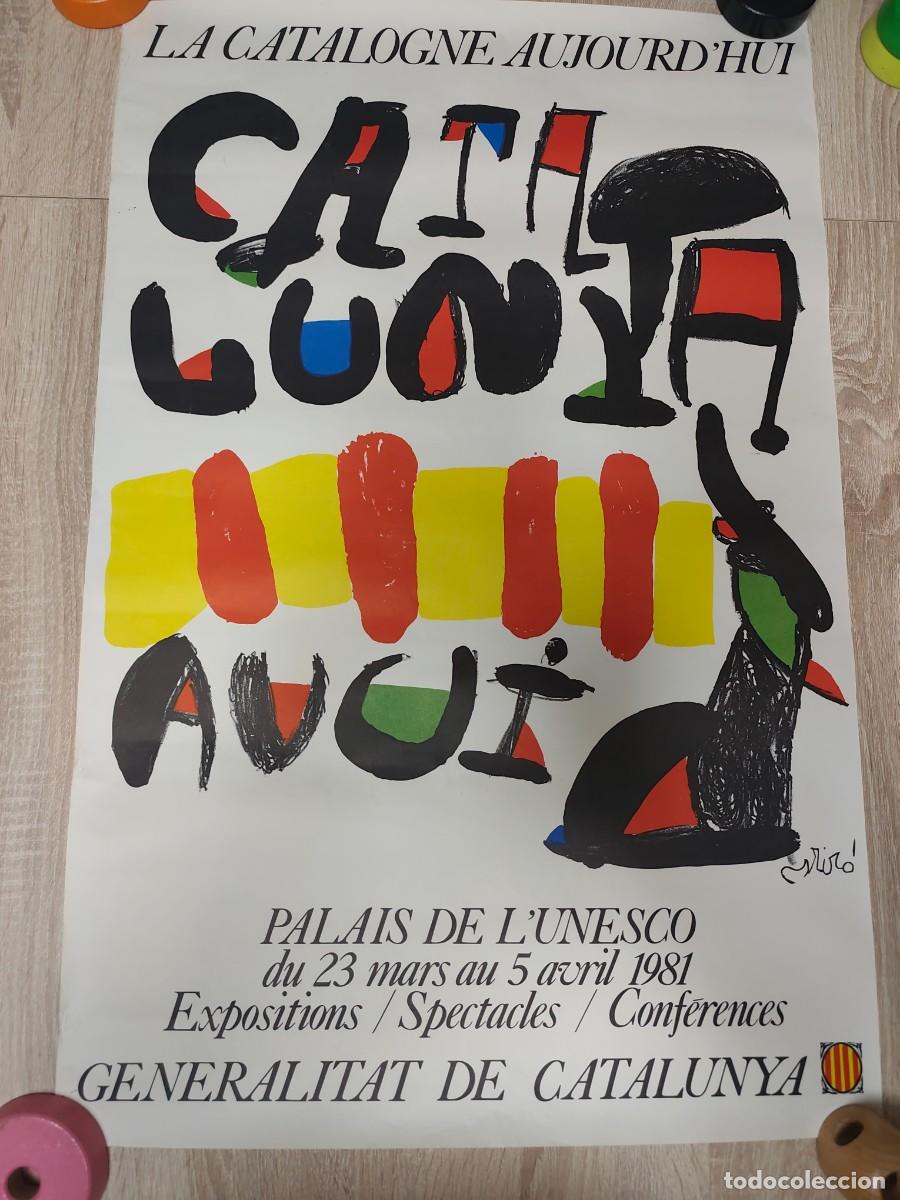 Otros Objetos de Arte: Cartel Joan Mir&oacute; La Catalogne Aujourd'hui 1981
