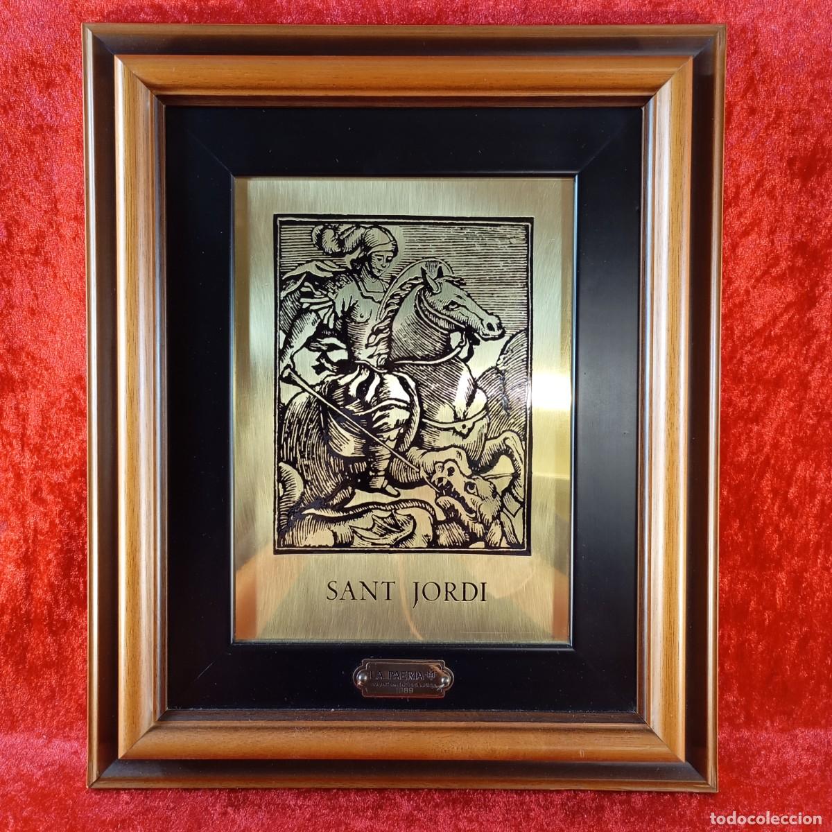 Otros Objetos de Arte: SANT JORDI - AJUNTAMENT DE LLEIDA - 1989 - PLACA CONMEMORATIVA EN RELIEVE - 36 X 30 CM TOTAL