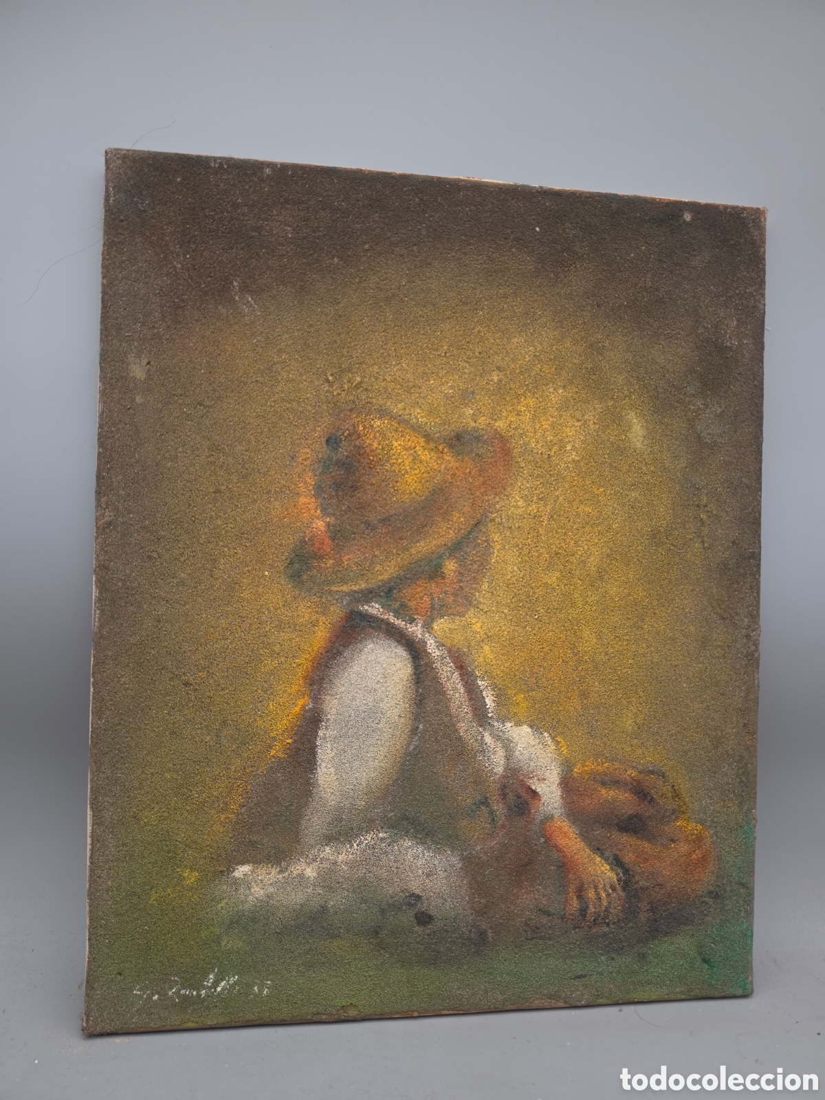 Otros Objetos de Arte: Cuadro tecnica mixta 40 x 50 cm firmado