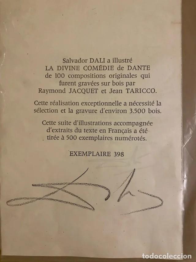 Otros Objetos de Arte: Cuadro con pieza de Salvador Dal&iacute; numerada con firma aut&oacute;grafa y certificado de autenticidad