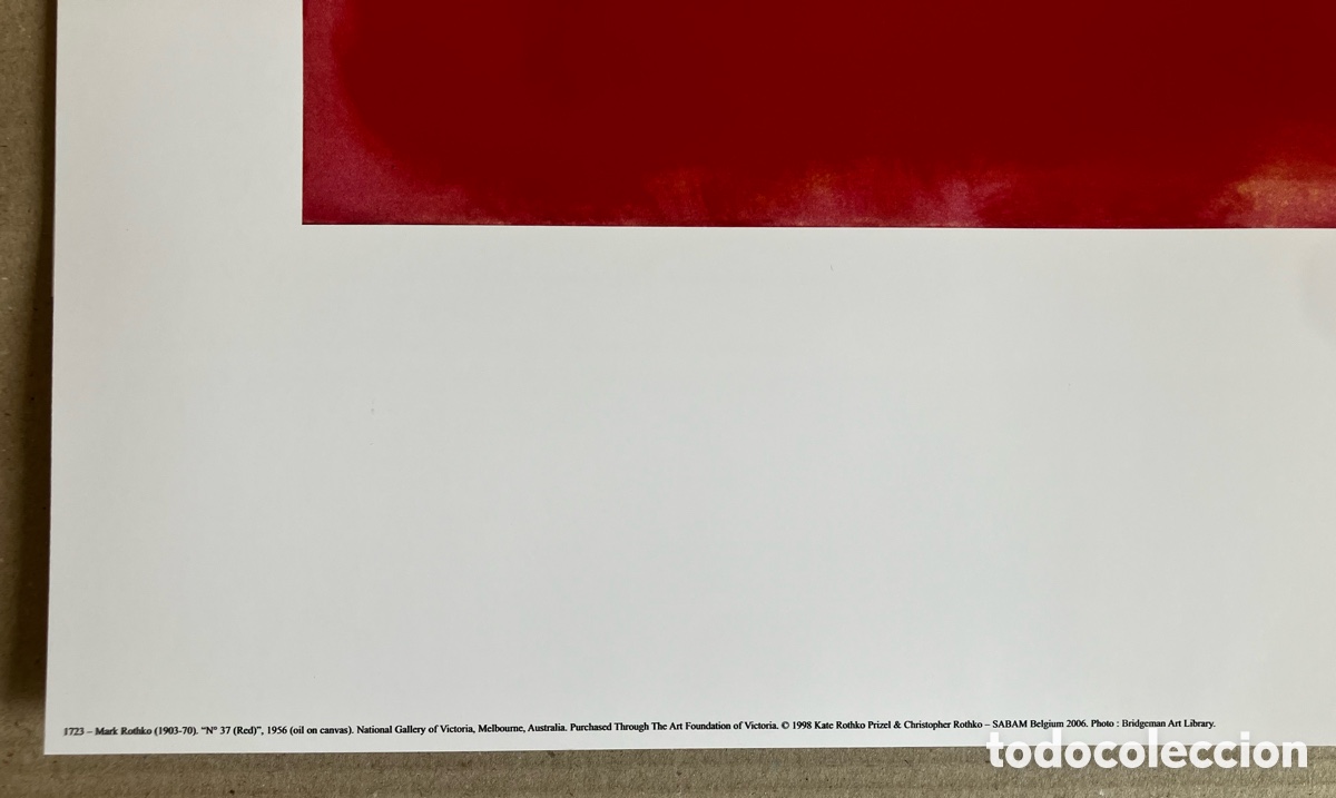 Otros objetos de arte: L&aacute;mina Rothko 100x60cm - Foto 6