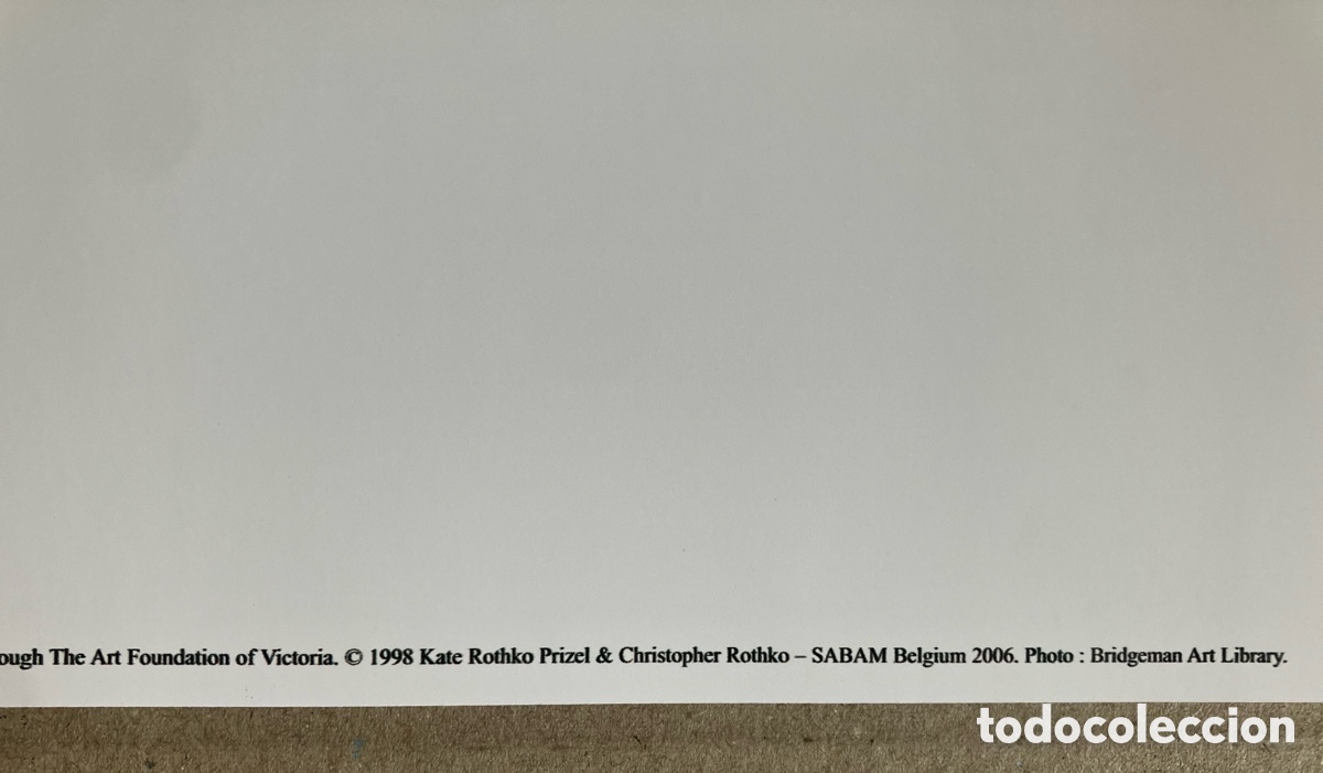 Otros objetos de arte: L&aacute;mina Rothko 100x60cm - Foto 8