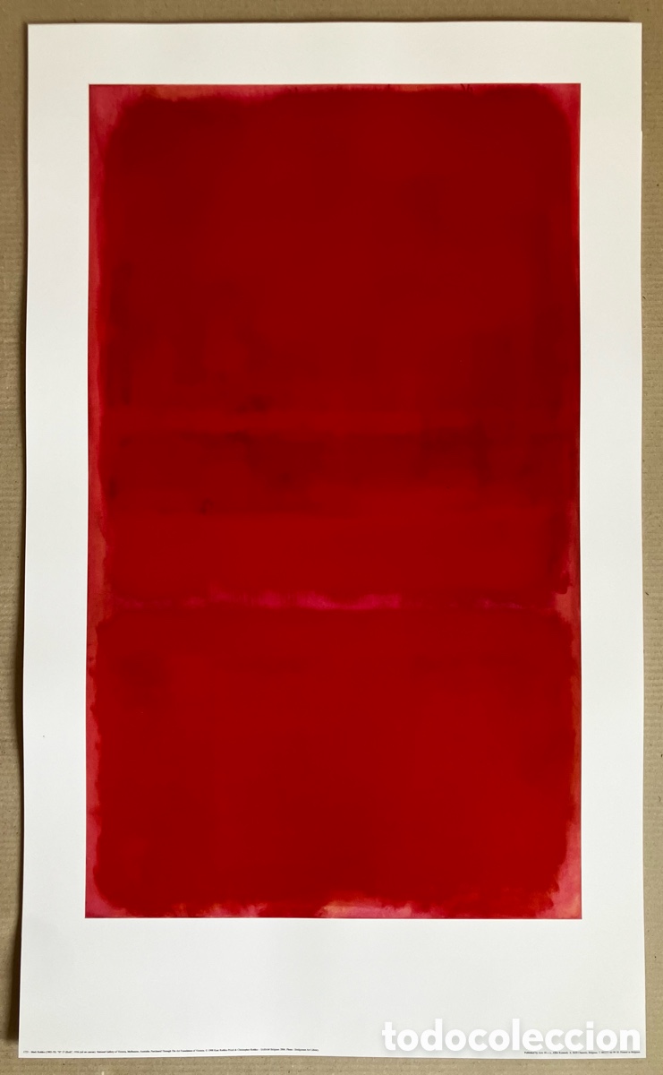 Otros Objetos de Arte: L&aacute;mina Rothko 100x60cm