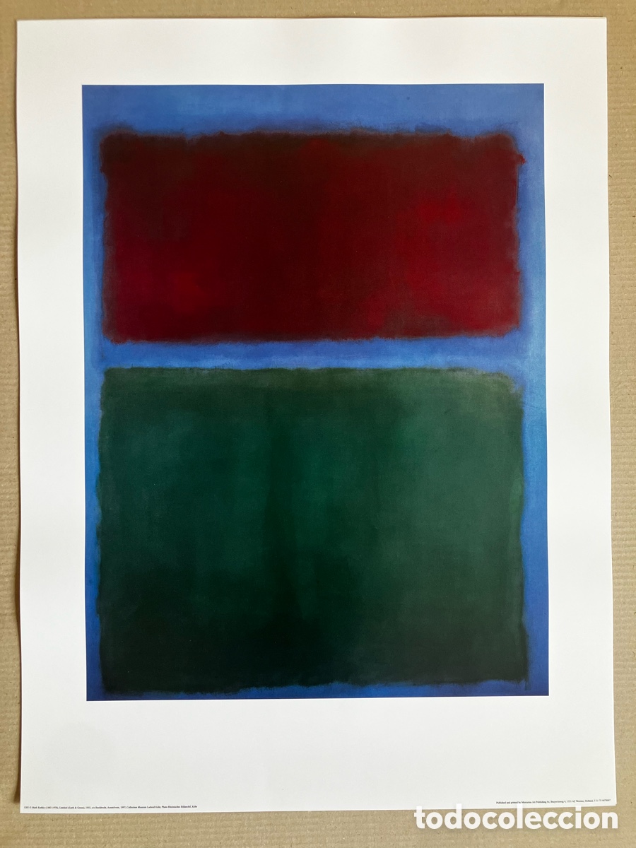 Otros objetos de arte: L&aacute;mina Rothko Earth and green - Foto 5