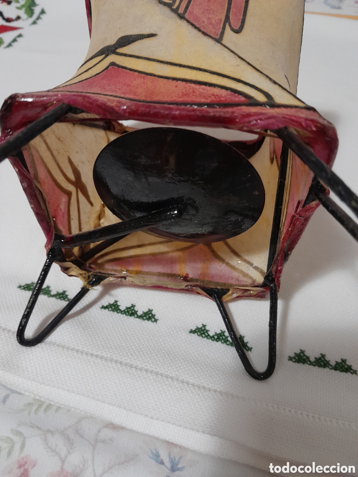 Otros objetos de arte: Portavelas piel,forja - Foto 4