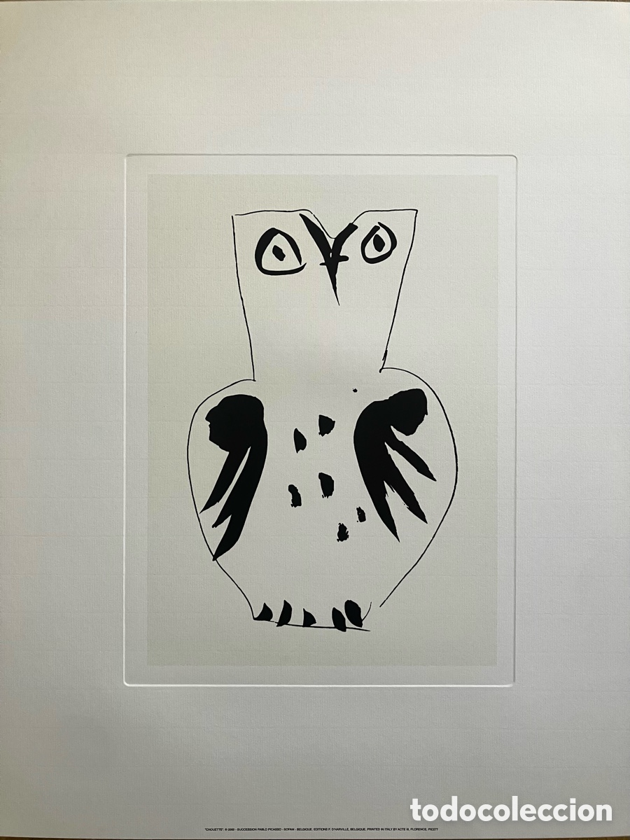 Otros objetos de arte: L&aacute;mina calidad Picasso buh&oacute; - Foto 2