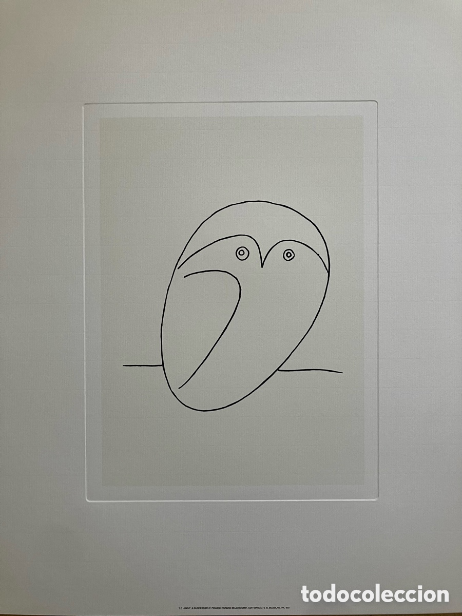 Otros objetos de arte: L&aacute;mina Picasso buhito - Foto 2
