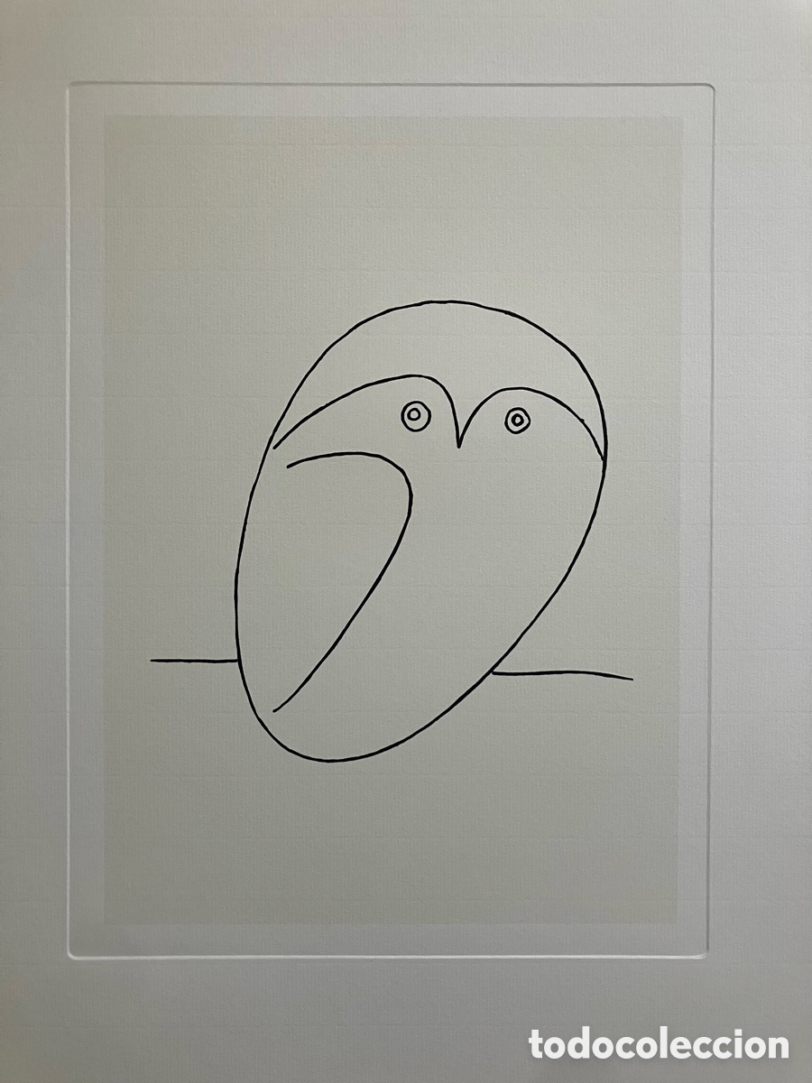 Otros objetos de arte: L&aacute;mina Picasso buhito - Foto 3