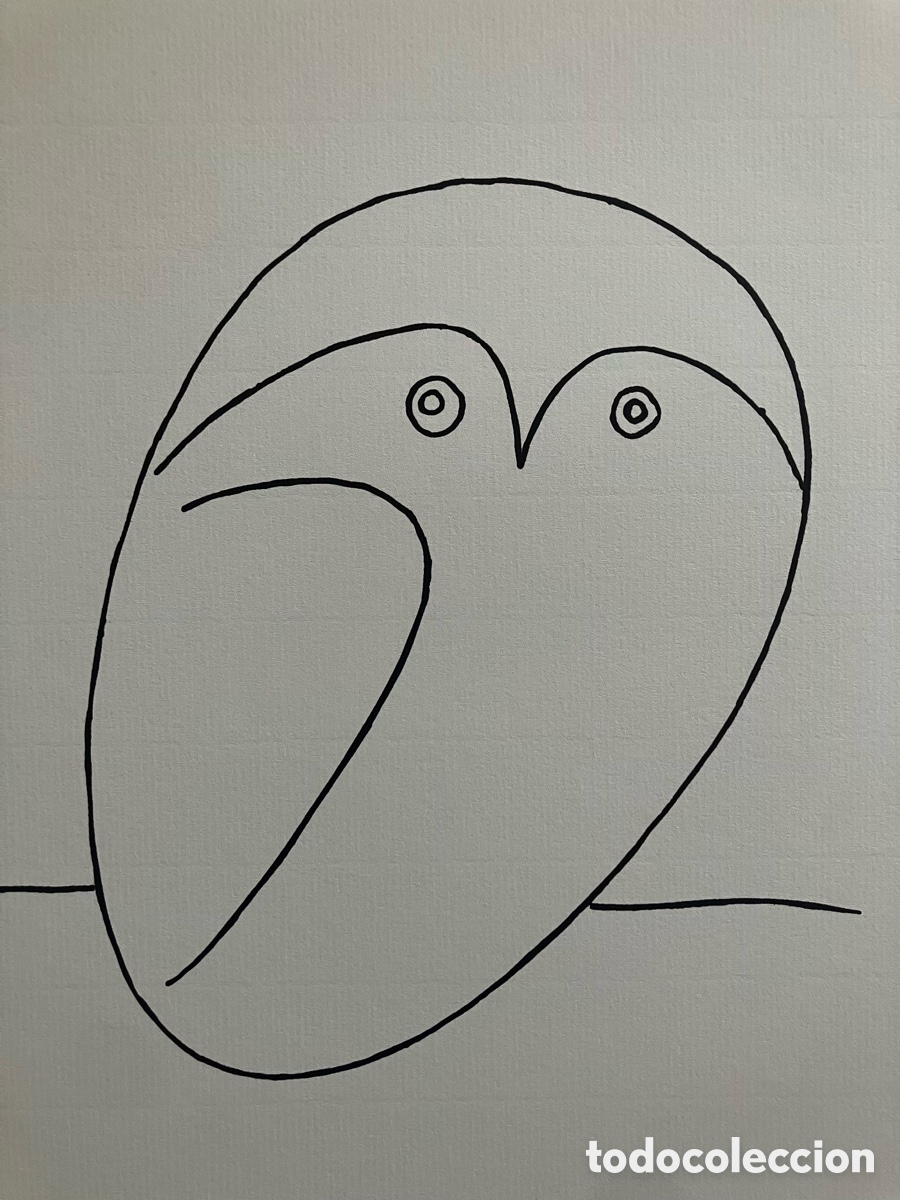 Otros objetos de arte: L&aacute;mina Picasso buhito - Foto 4