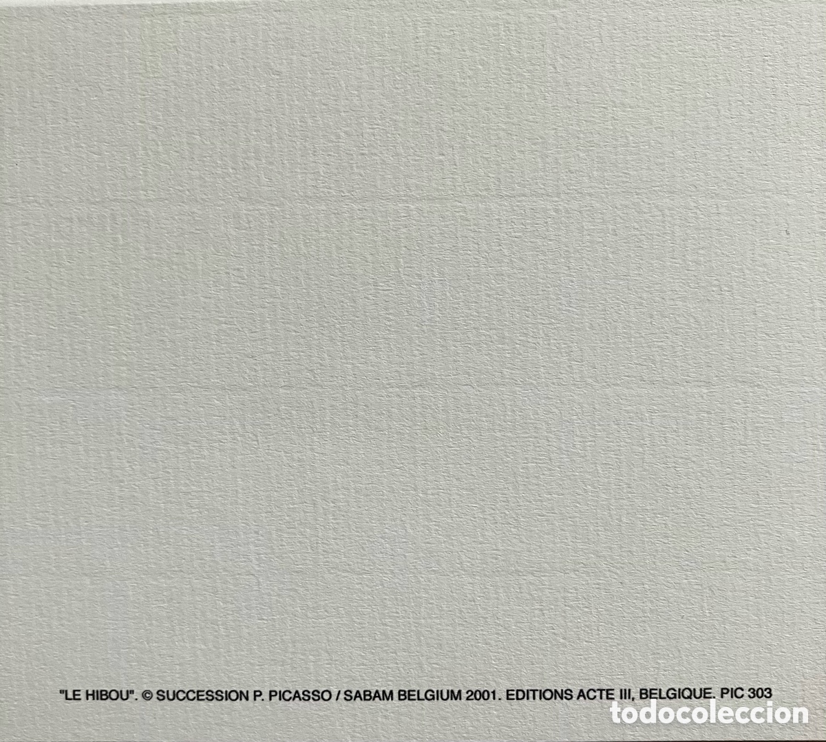 Otros objetos de arte: L&aacute;mina Picasso buhito - Foto 6