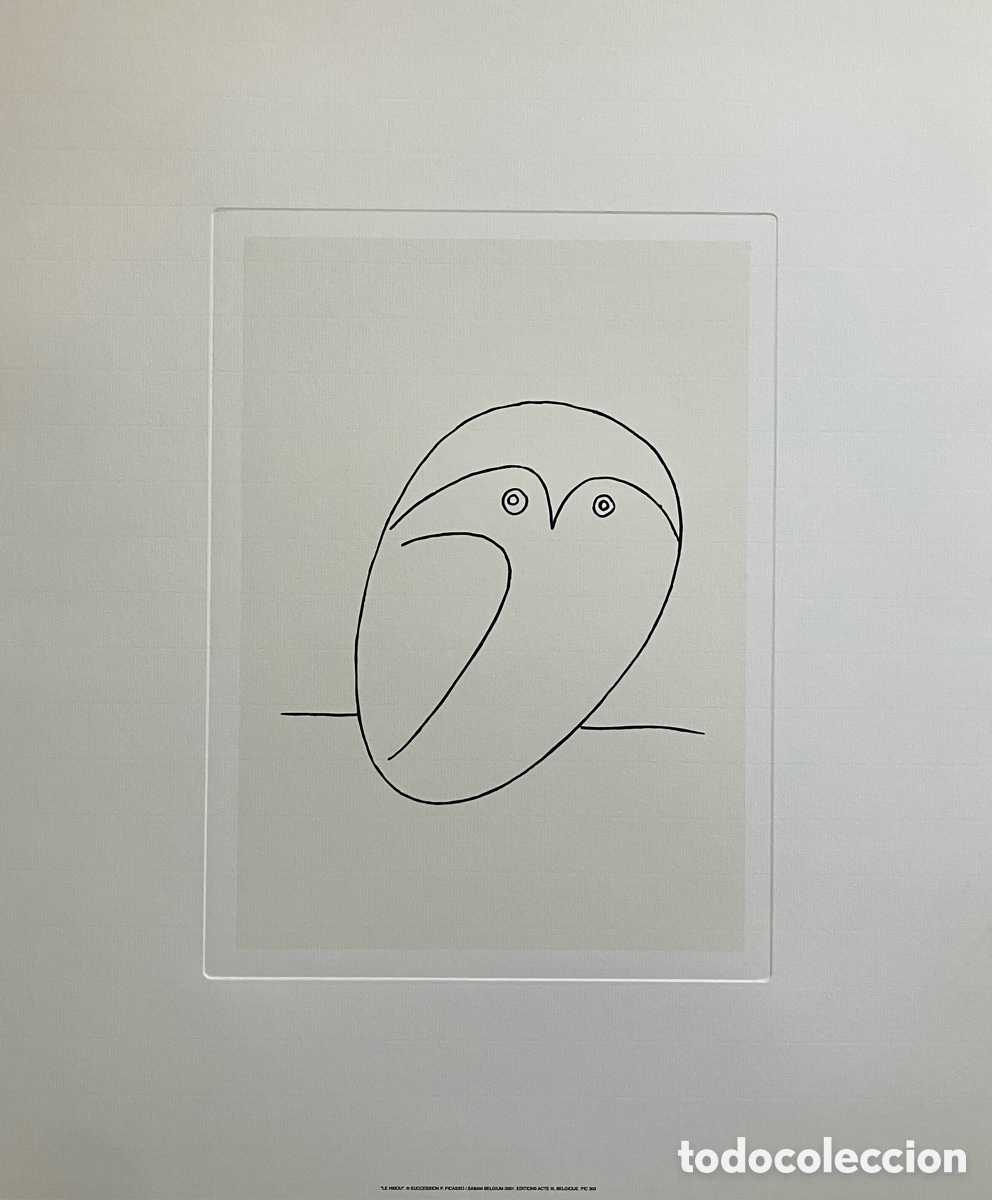 Otros objetos de arte: L&aacute;mina Picasso buhito - Foto 1