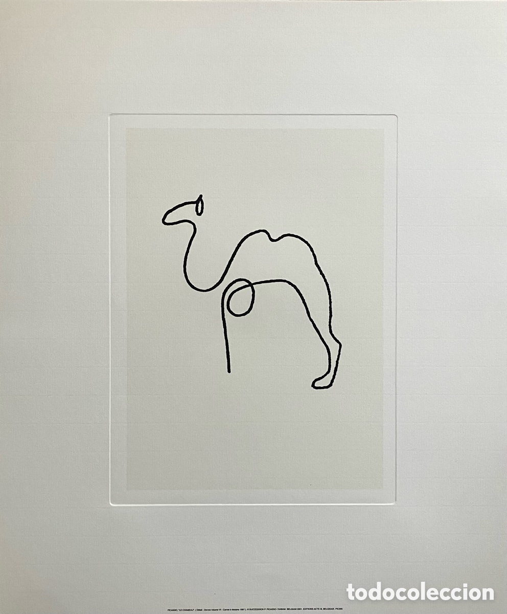 Otros objetos de arte: L&aacute;mina camello Picasso - Foto 1