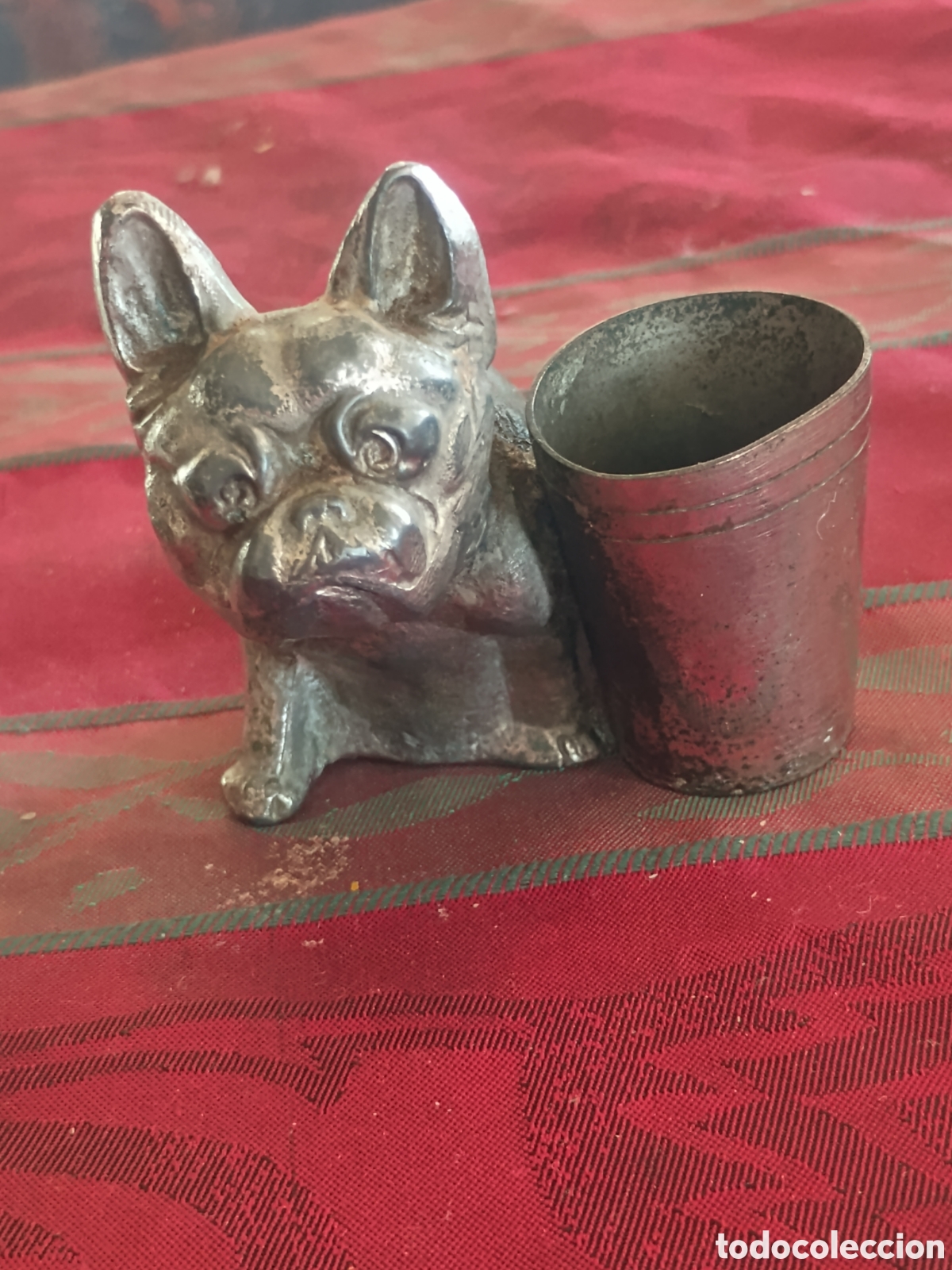 Otros Objetos de Arte: Perro peque&ntilde;o escultura