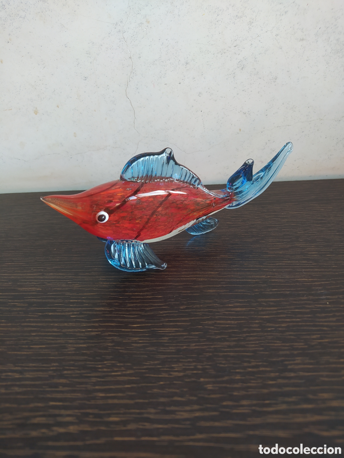 Otros objetos de arte: Pez de cristal artesanal murano - Foto 2