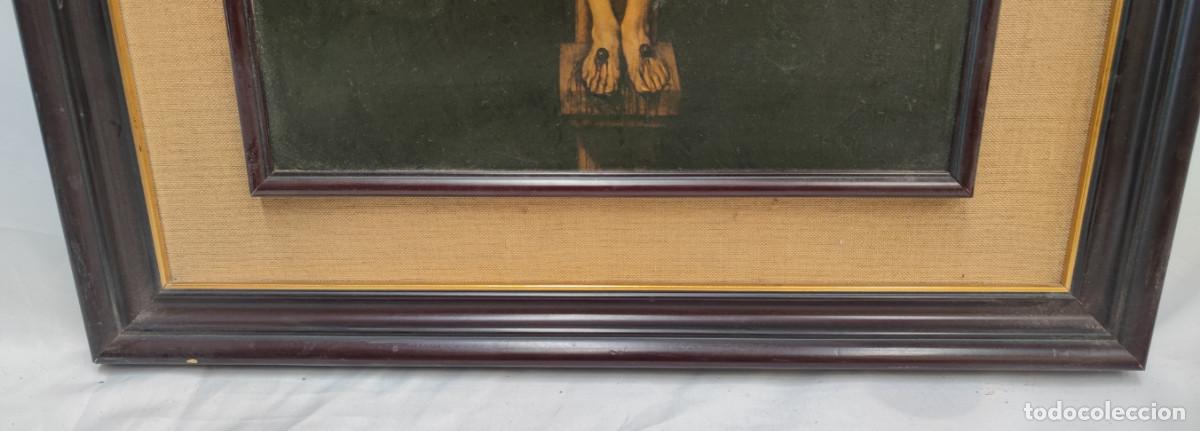 Otros objetos de arte: CUADRO TIPO CRAQUELADO, CRISTO CRUCIFICADO DE VELAZQUEZ - Foto 6