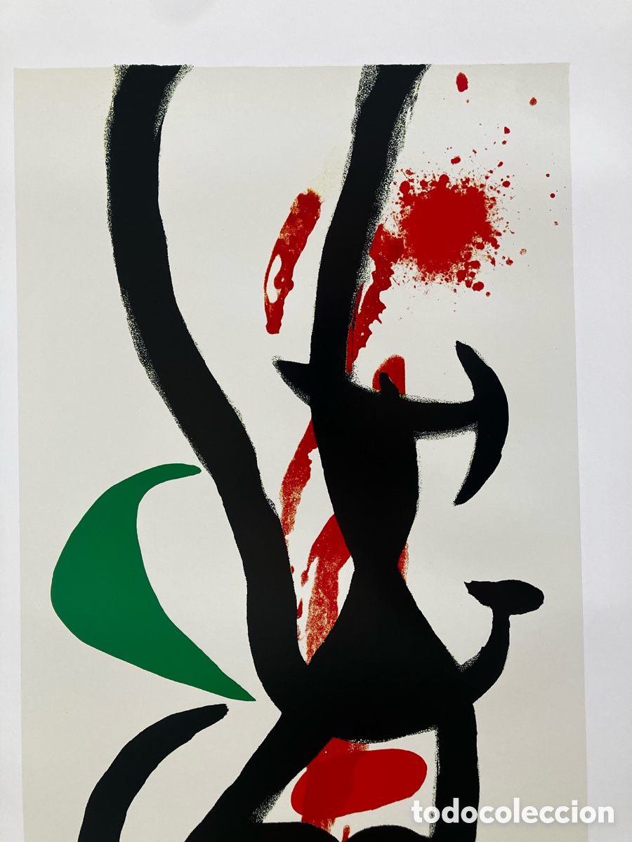 Otros objetos de arte: L&aacute;mina Mir&oacute; Le chef &agrave; l&eacute;toile - Foto 3