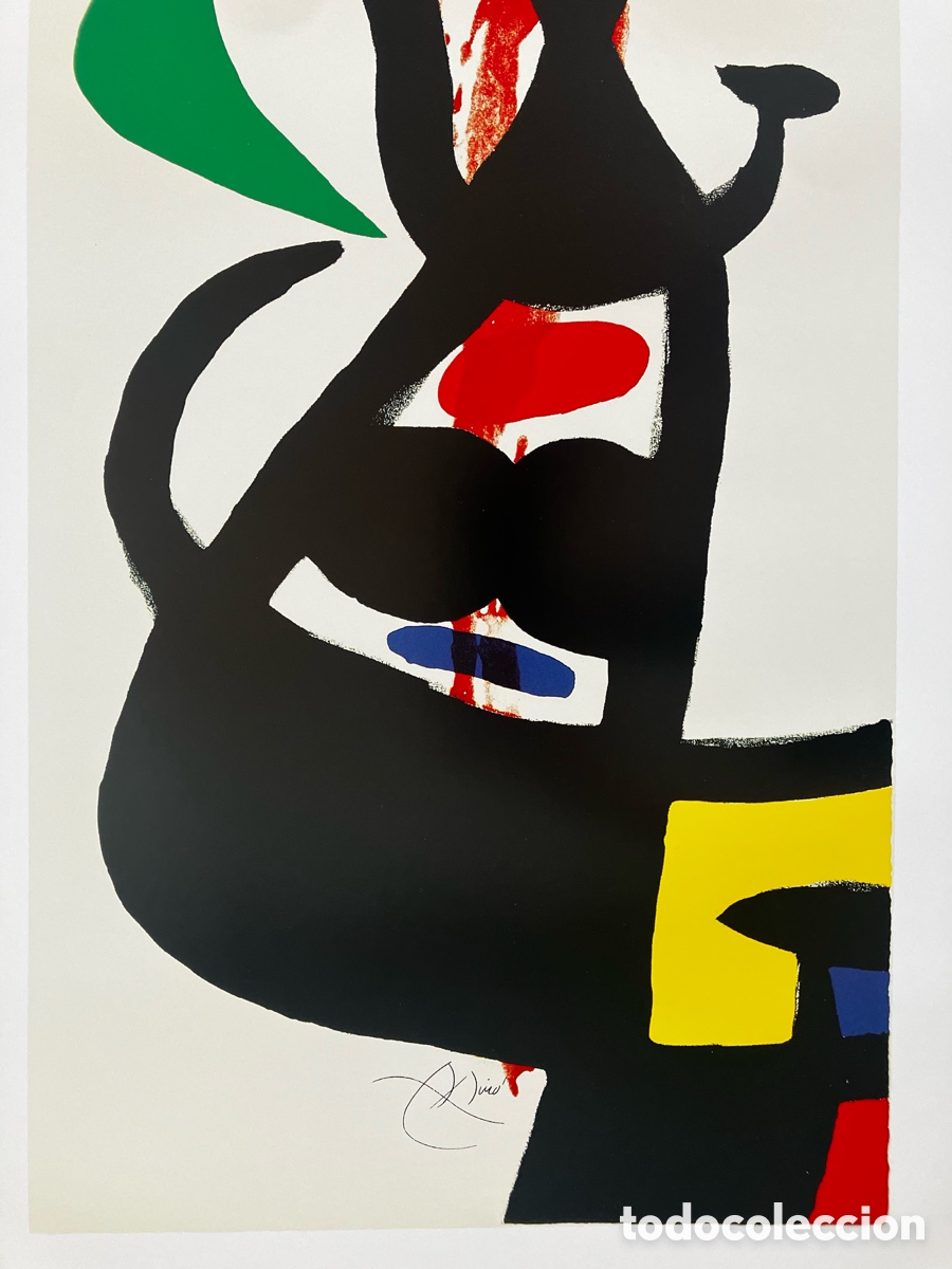 Otros objetos de arte: L&aacute;mina Mir&oacute; Le chef &agrave; l&eacute;toile - Foto 4
