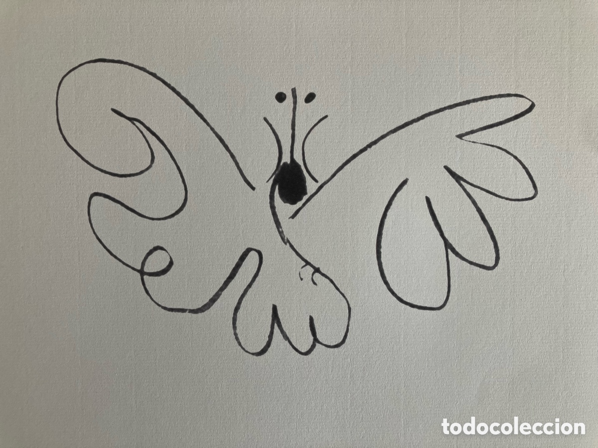 Otros objetos de arte: L&aacute;mina Picasso mariposa - Foto 2