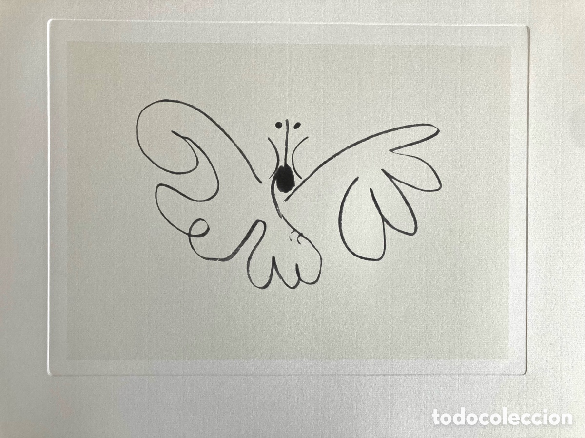 Otros objetos de arte: L&aacute;mina Picasso mariposa