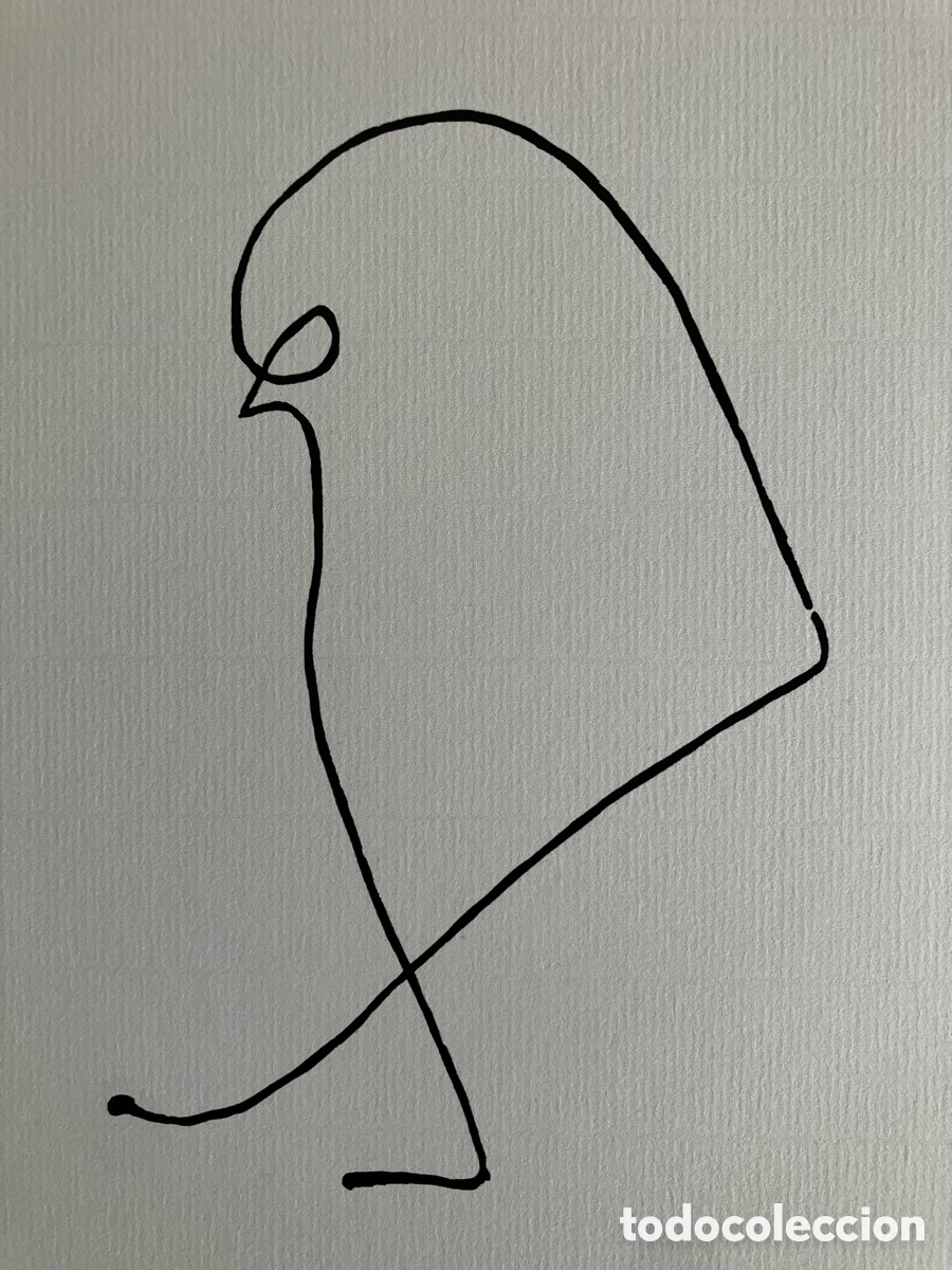 Otros objetos de arte: L&aacute;mina de Picasso p&aacute;jaro - Foto 3
