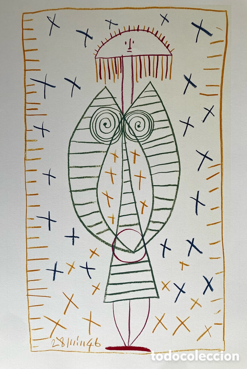 Otros objetos de arte: L&aacute;mina bonita de Picasso - Foto 2