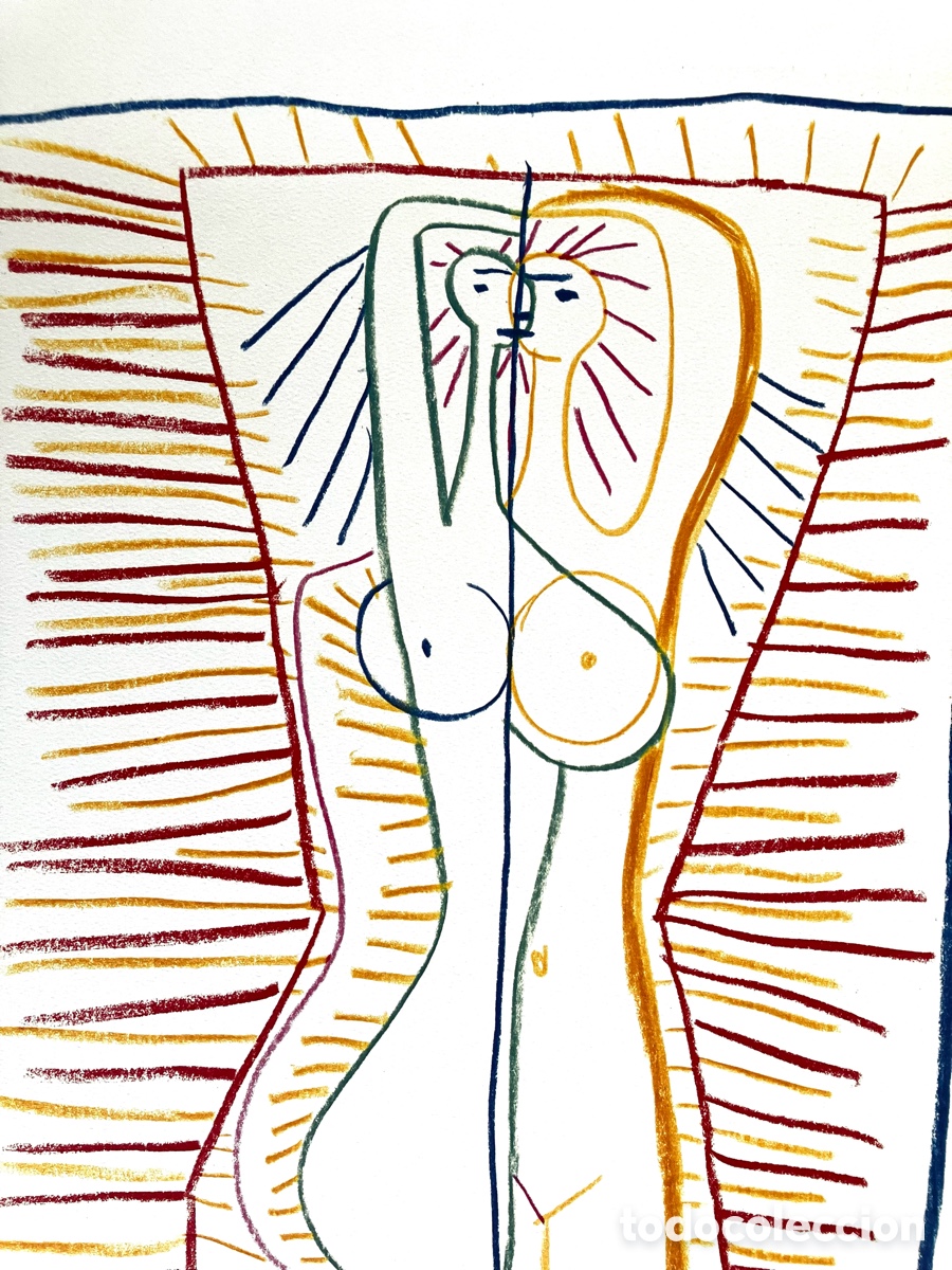 Otros objetos de arte: L&aacute;mina Picasso colorida - Foto 2