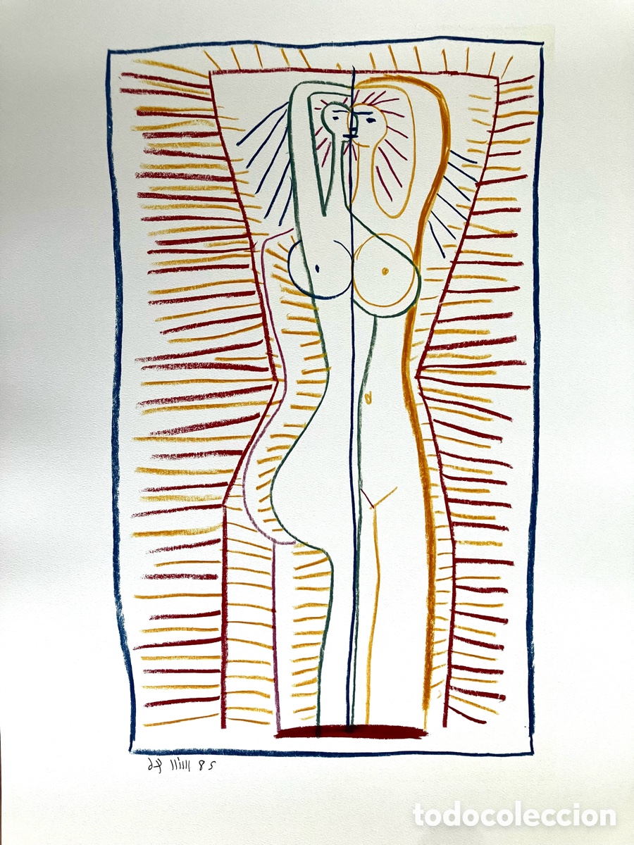 Otros objetos de arte: L&aacute;mina Picasso colorida