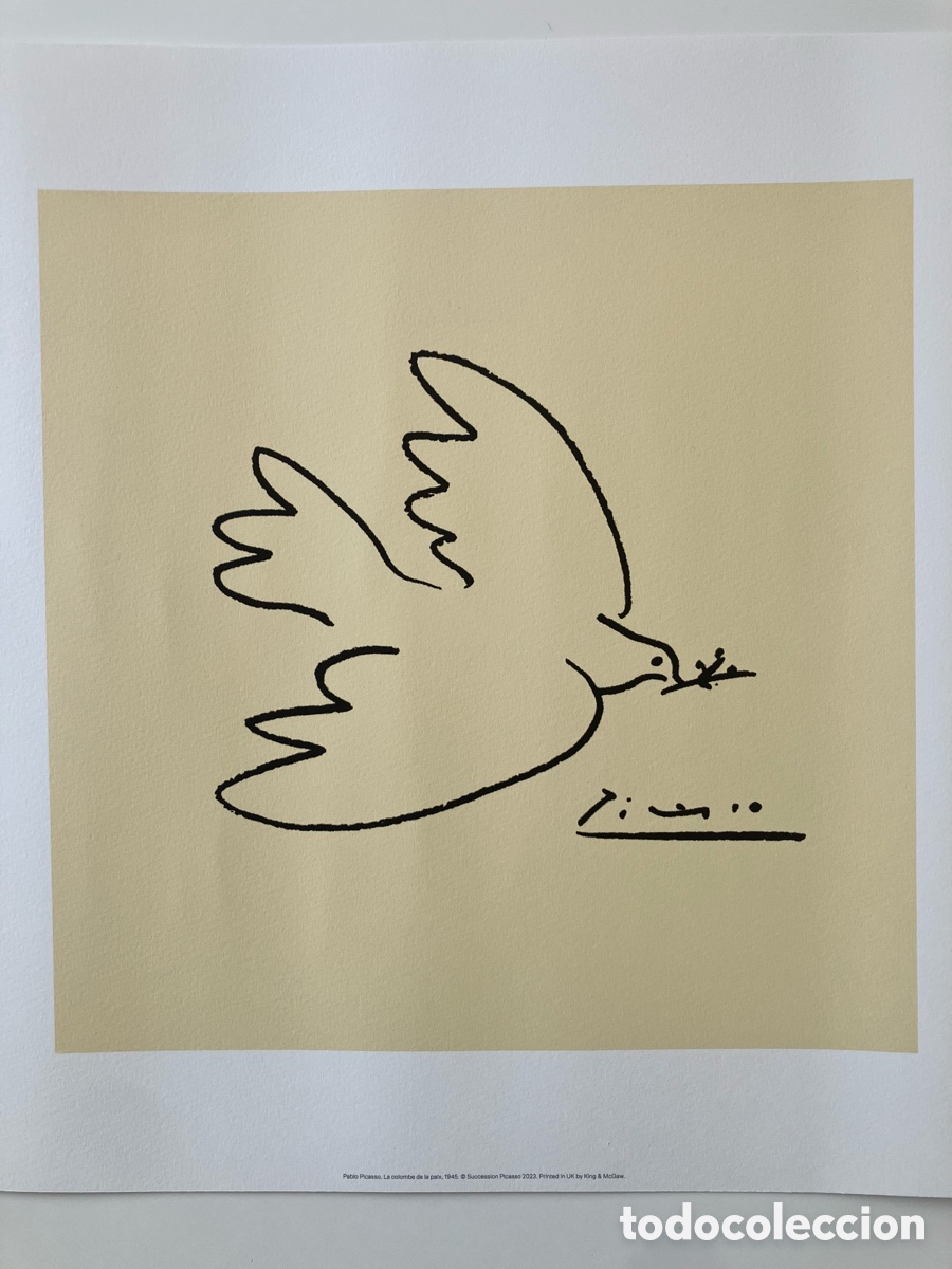 Otros objetos de arte: L&aacute;mina Picasso paloma