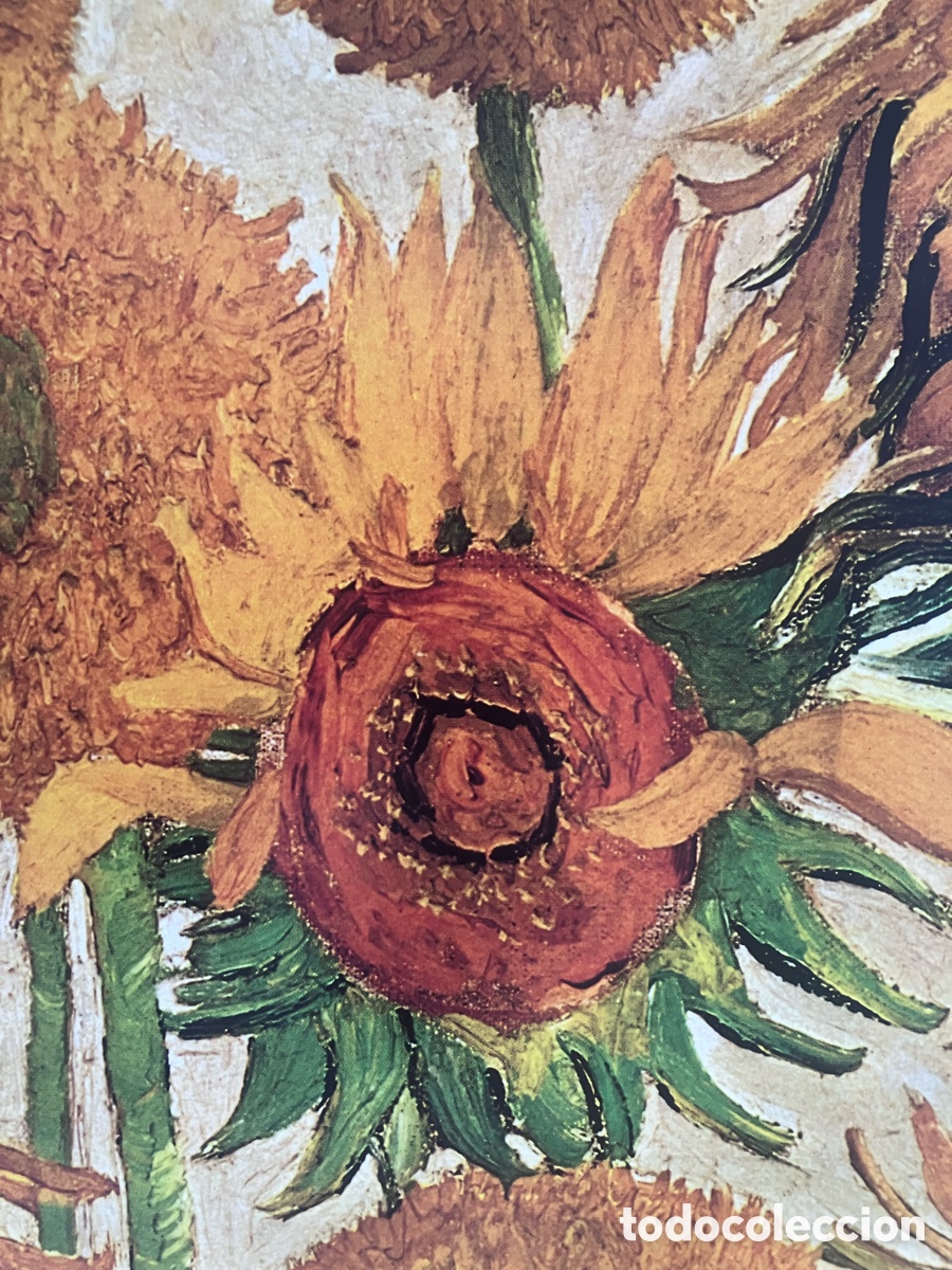 Otros objetos de arte: L&aacute;mina Van Gogh girasoles - Foto 4