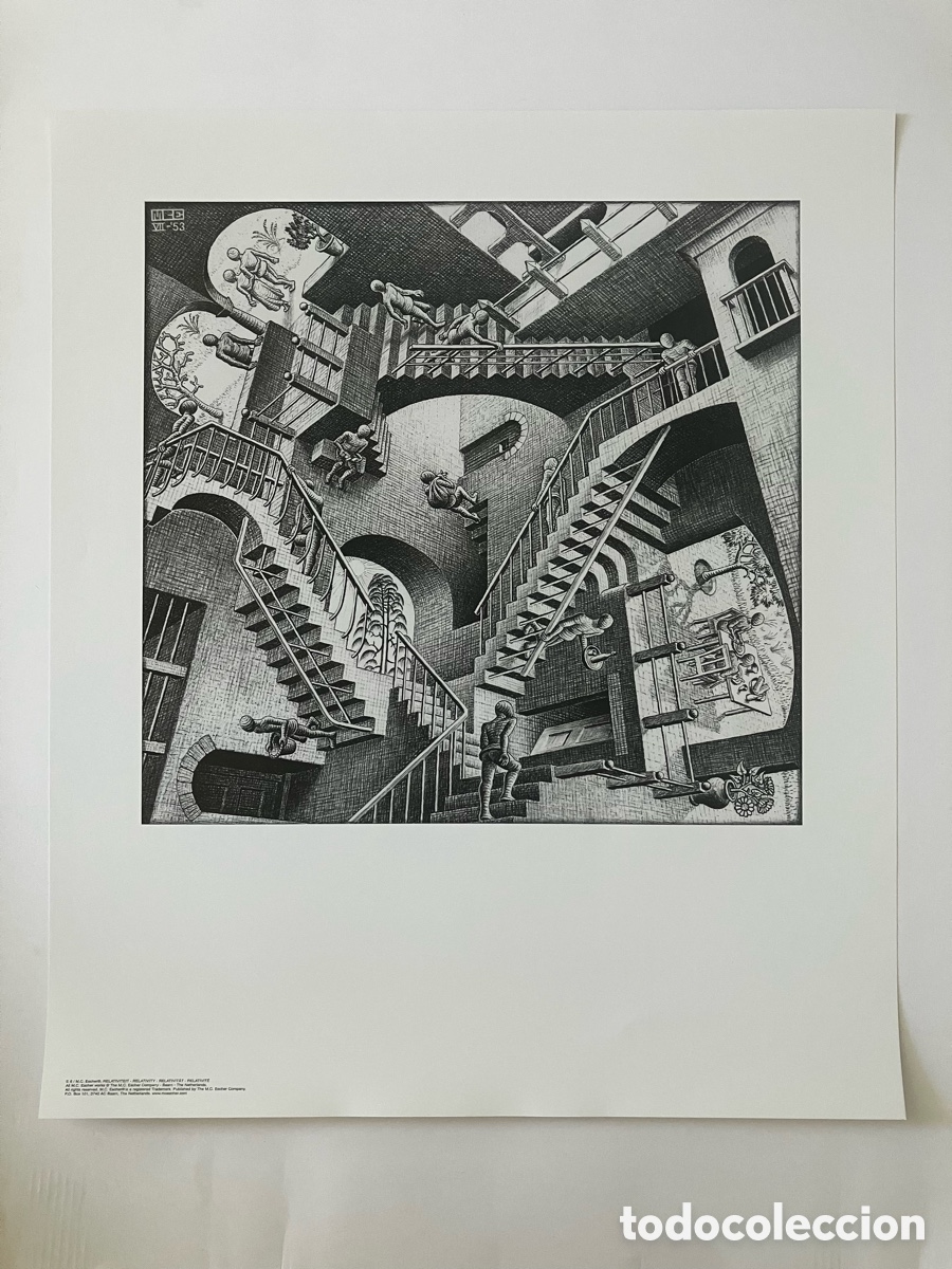 Otros objetos de arte: L&aacute;mina relativity Escher