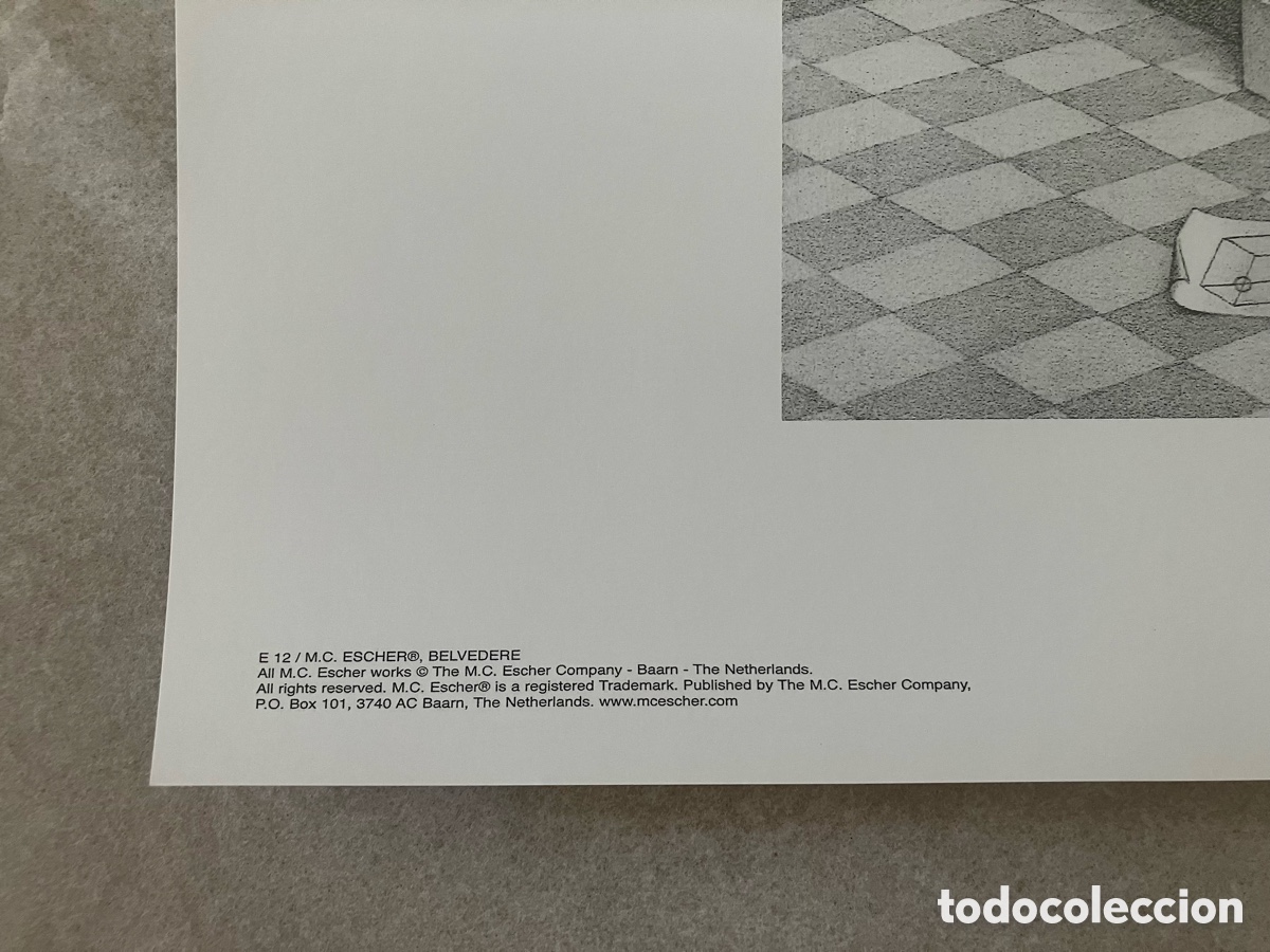 Otros objetos de arte: L&aacute;mina belvedere de Escher - Foto 7
