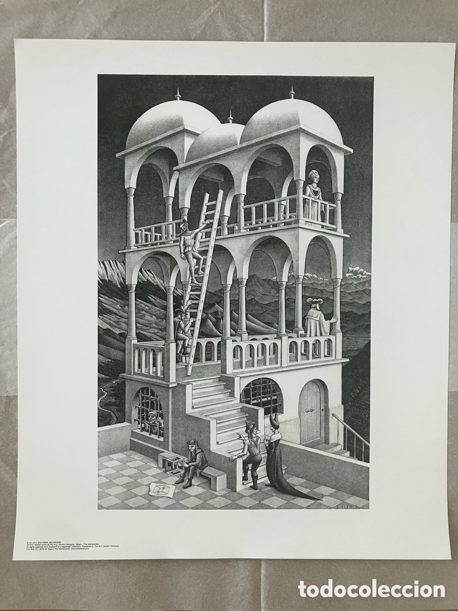 Otros objetos de arte: L&aacute;mina belvedere de Escher