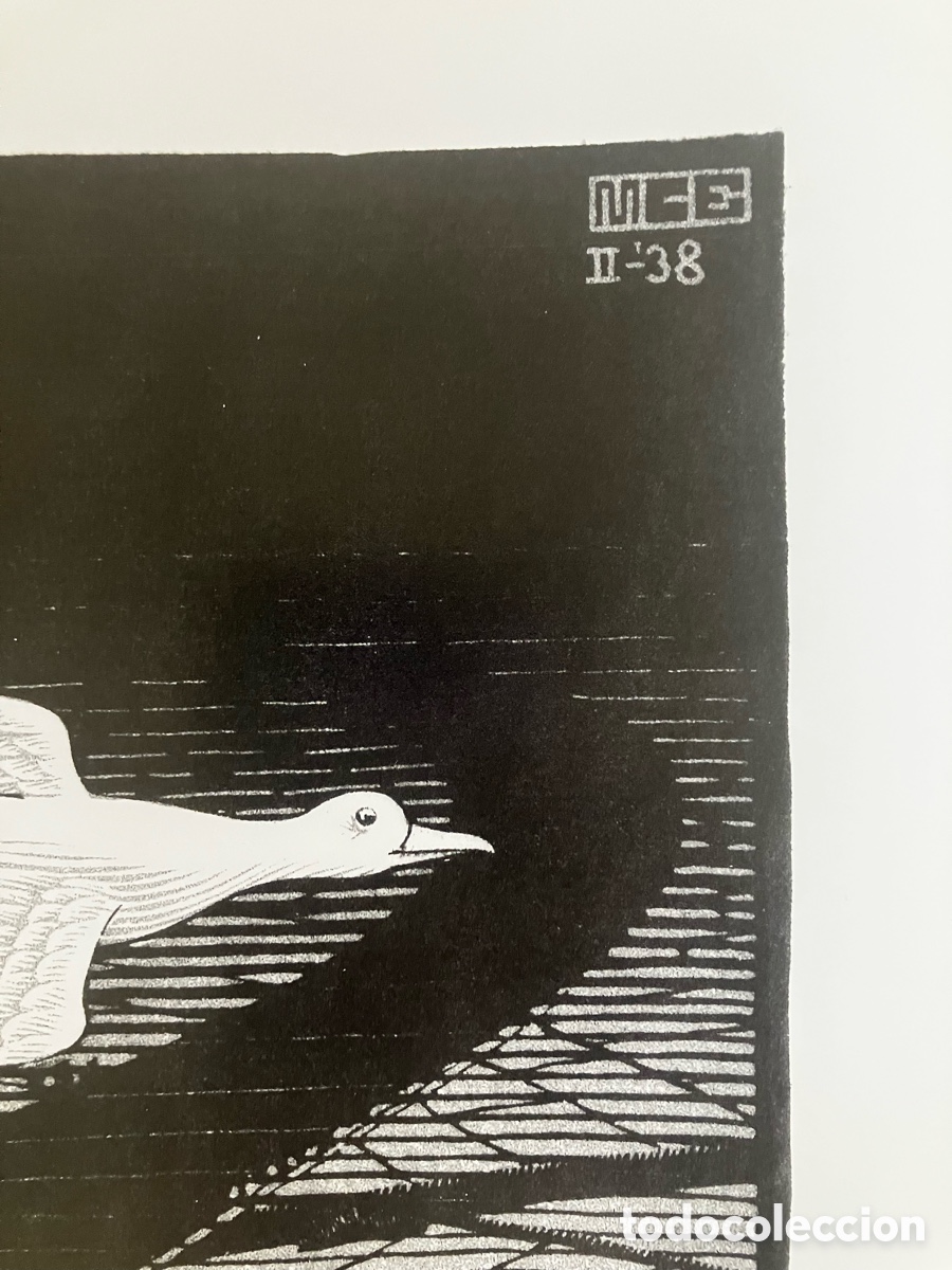 Otros objetos de arte: L&aacute;mina Escher efecto &oacute;ptico - Foto 4