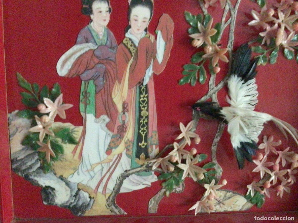 Otros objetos de arte: Cuadro oriental japon en relieve - Foto 2