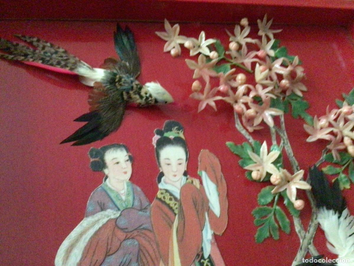 Otros objetos de arte: Cuadro oriental japon en relieve - Foto 3