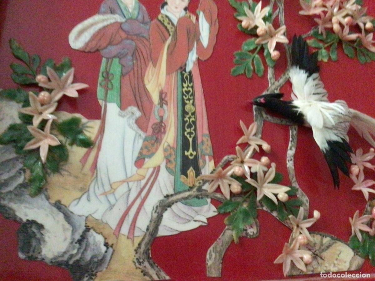 Otros objetos de arte: Cuadro oriental japon en relieve - Foto 5