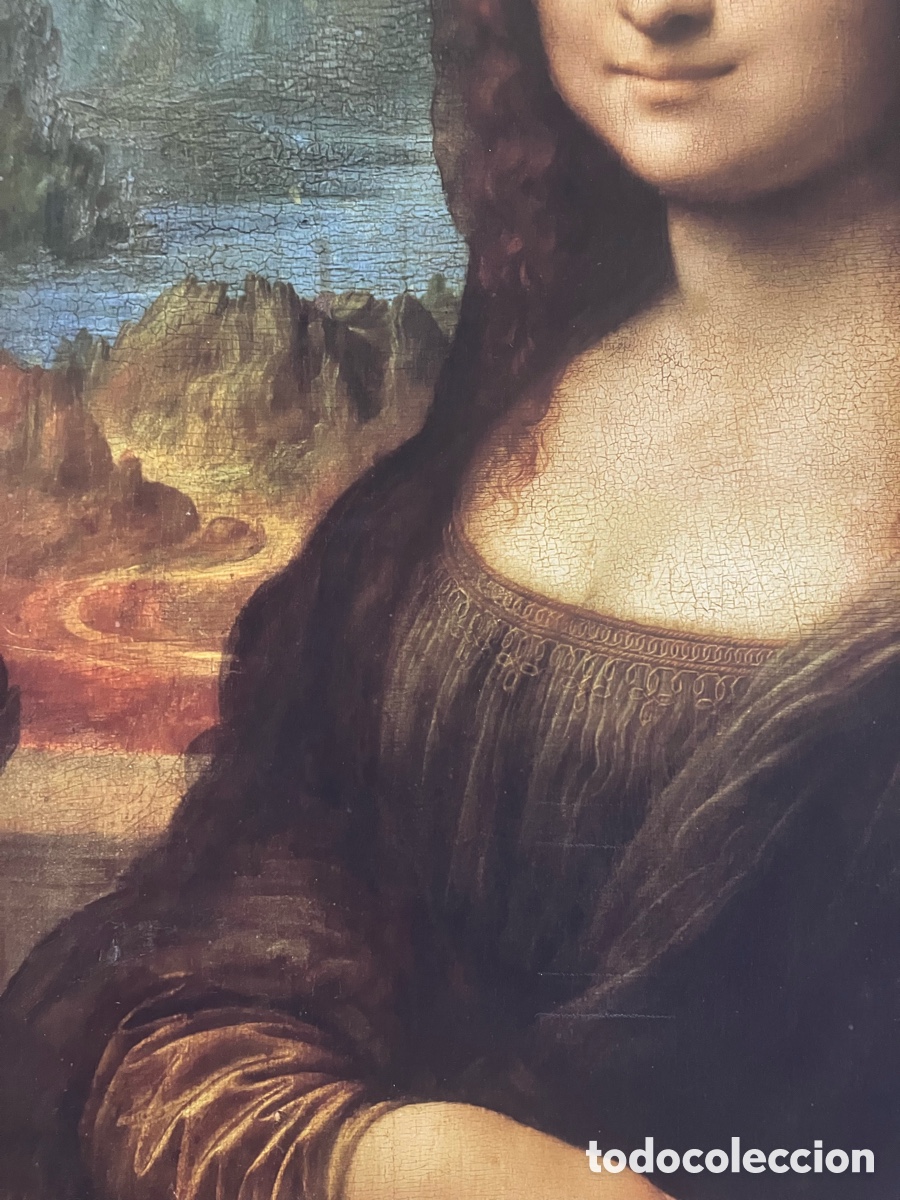 Otros objetos de arte: L&aacute;mina de la Mona Lisa - Foto 4