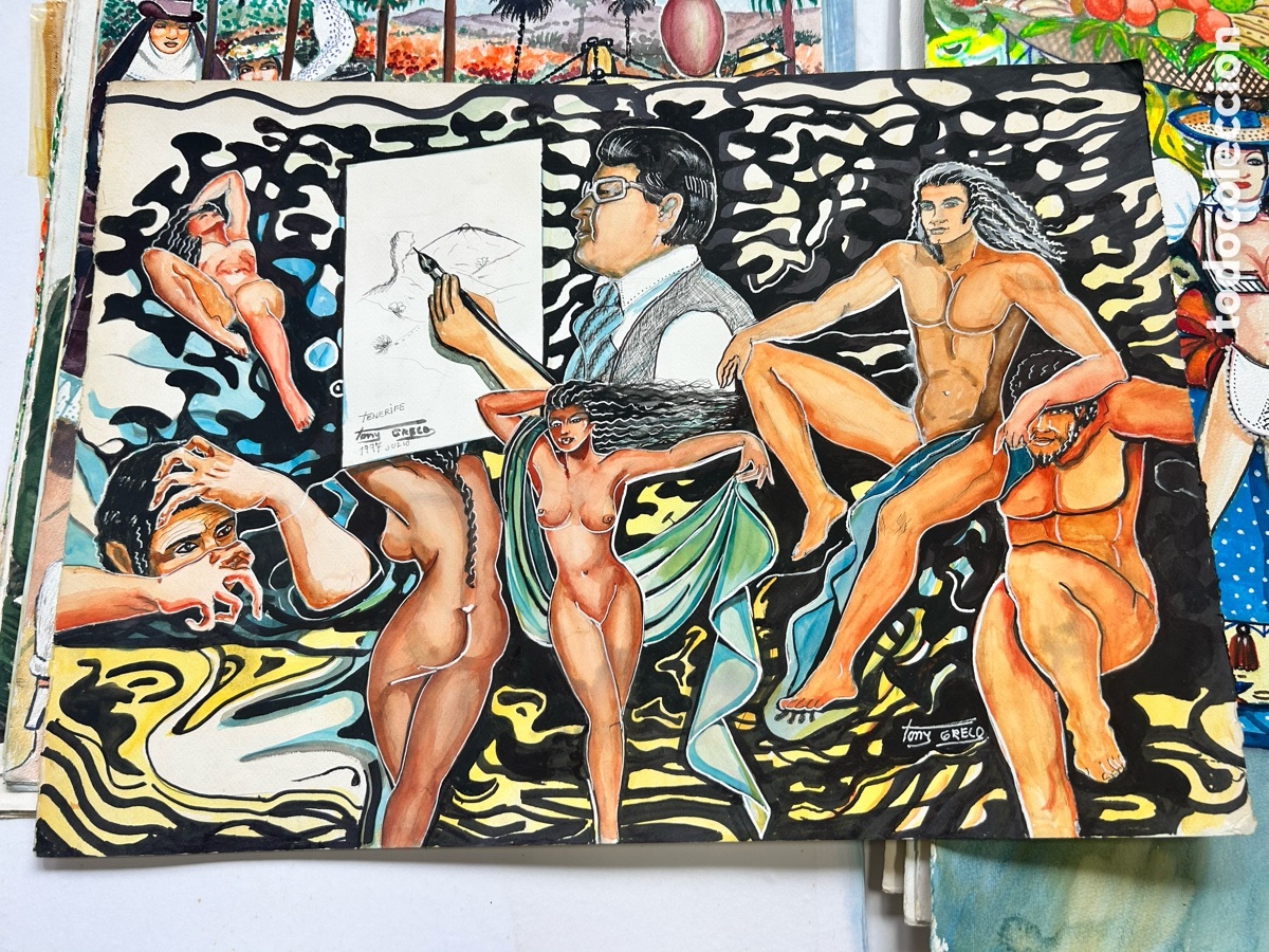 Otros objetos de arte: Colecci&oacute;n de 60 obras originales de Tony Greco - Foto 4