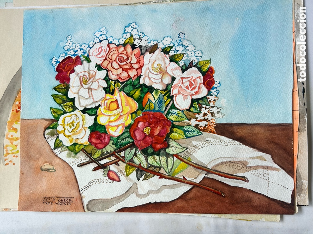 Otros objetos de arte: Colecci&oacute;n de 60 obras originales de Tony Greco - Foto 10