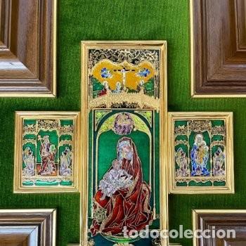 Otros objetos de arte: Gran esmalte vitrificado al horno con oro 24 kt &ndash; &ldquo;A&V / Arte Espa&ntilde;ol&rdquo; &ndash; Serie 25 N&ordm; 24