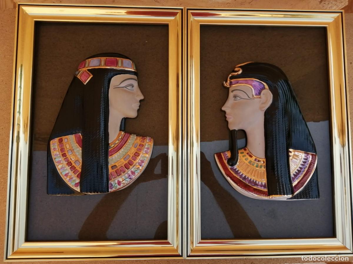 Otros objetos de arte: DOS CUADROS CON MOTIVOS EGIPCIOS - Foto 1