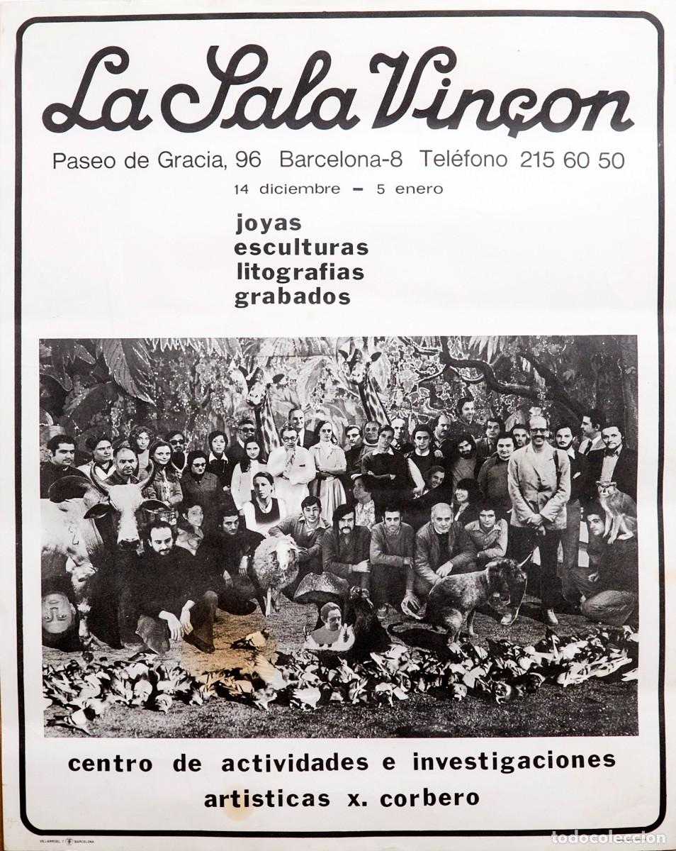 Otros objetos de arte: SALA VIN&Ccedil;ON - 1973 - CARTEL - RARO - CENTRO DE ACTIVIDADES E INVESTIGACIONES ART&Iacute;STICAS X. CORBER&Oacute;