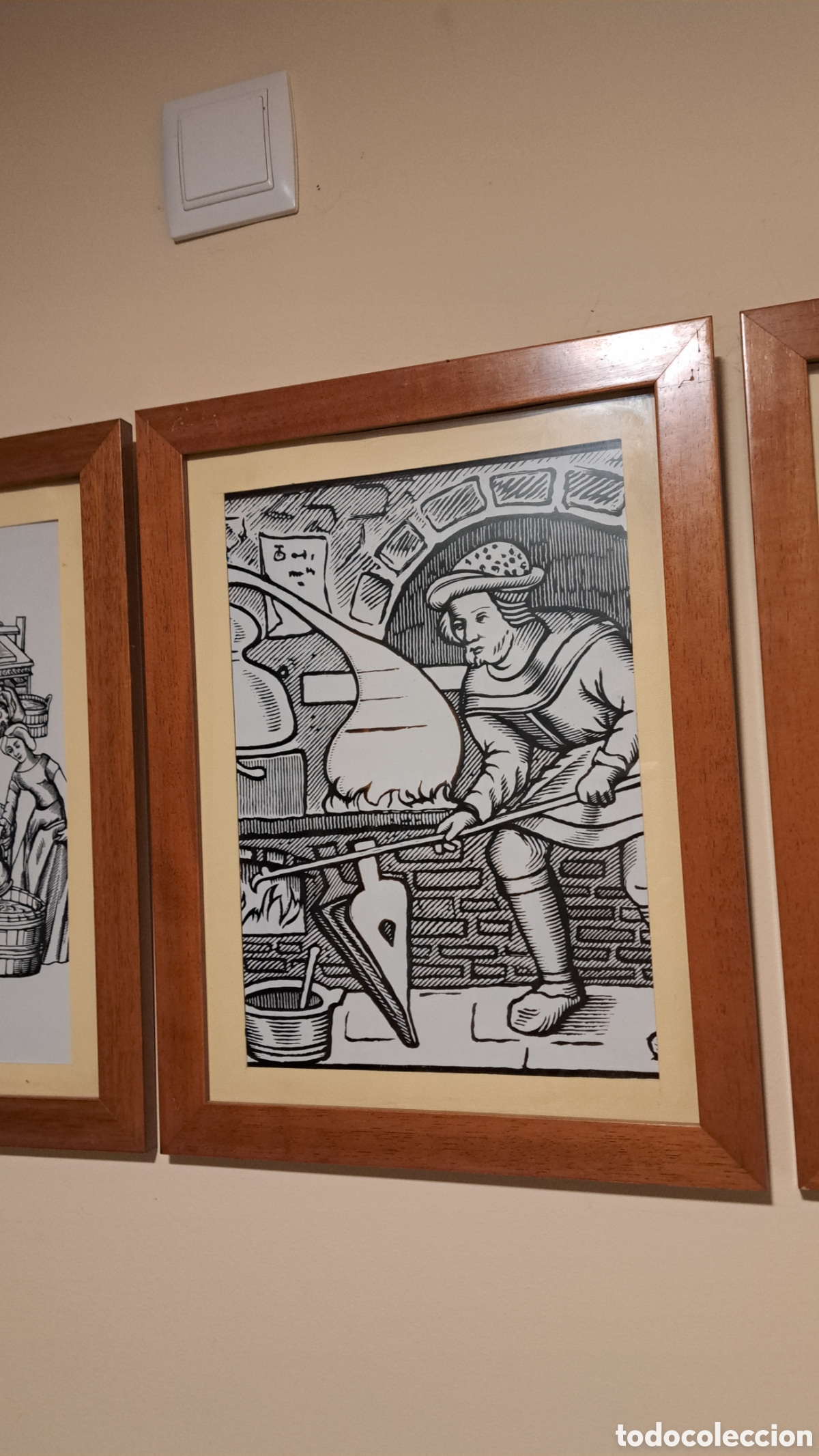 Otros objetos de arte: Lote 4 l&aacute;minas con labores del vino - Foto 4