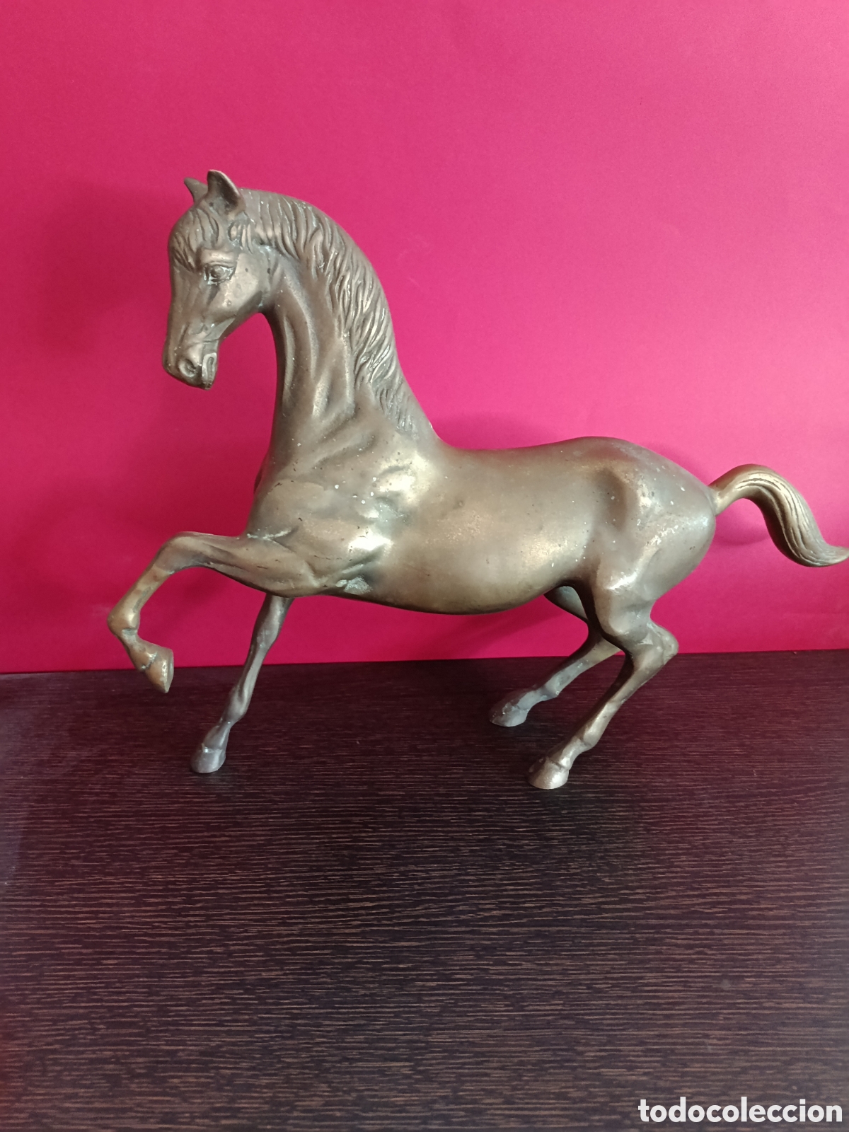 Otros objetos de arte: Caballo vintage de bronce grande