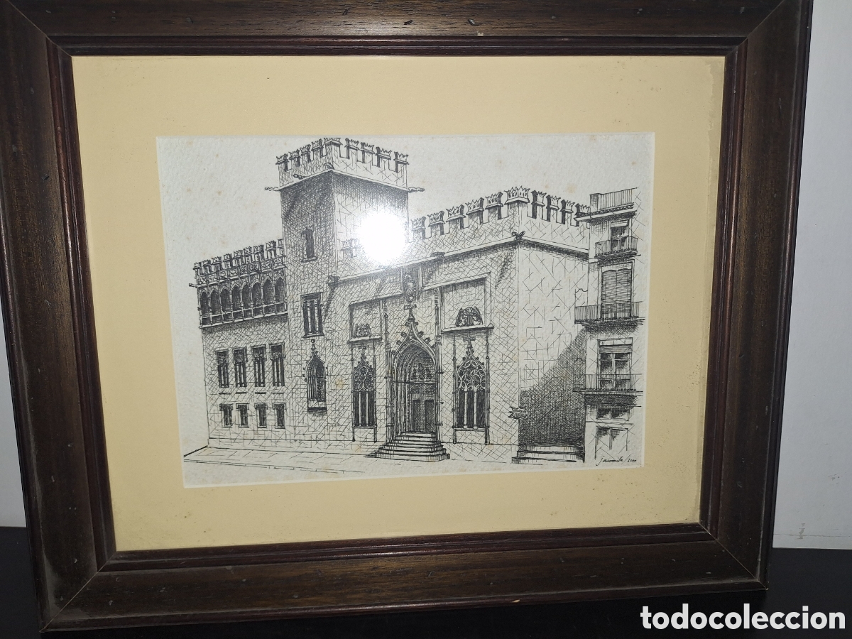 Andere Kunstgegenst&auml;nde: Dibujo a carboncillo o tinta de la Seda de Valencia