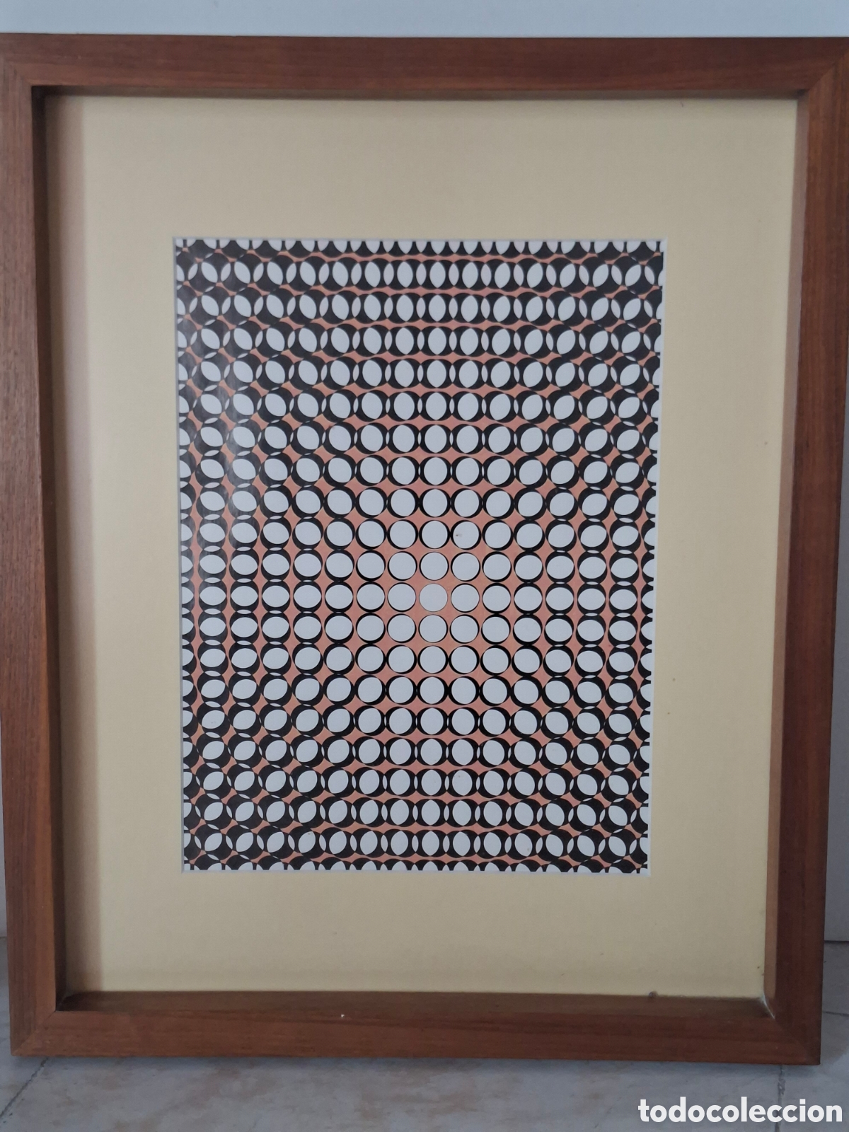 Arte: Miguel &Aacute;ngel Lozano Bonora Gradient arte &oacute;ptico Op Art enmarcado 60 x 50 cm